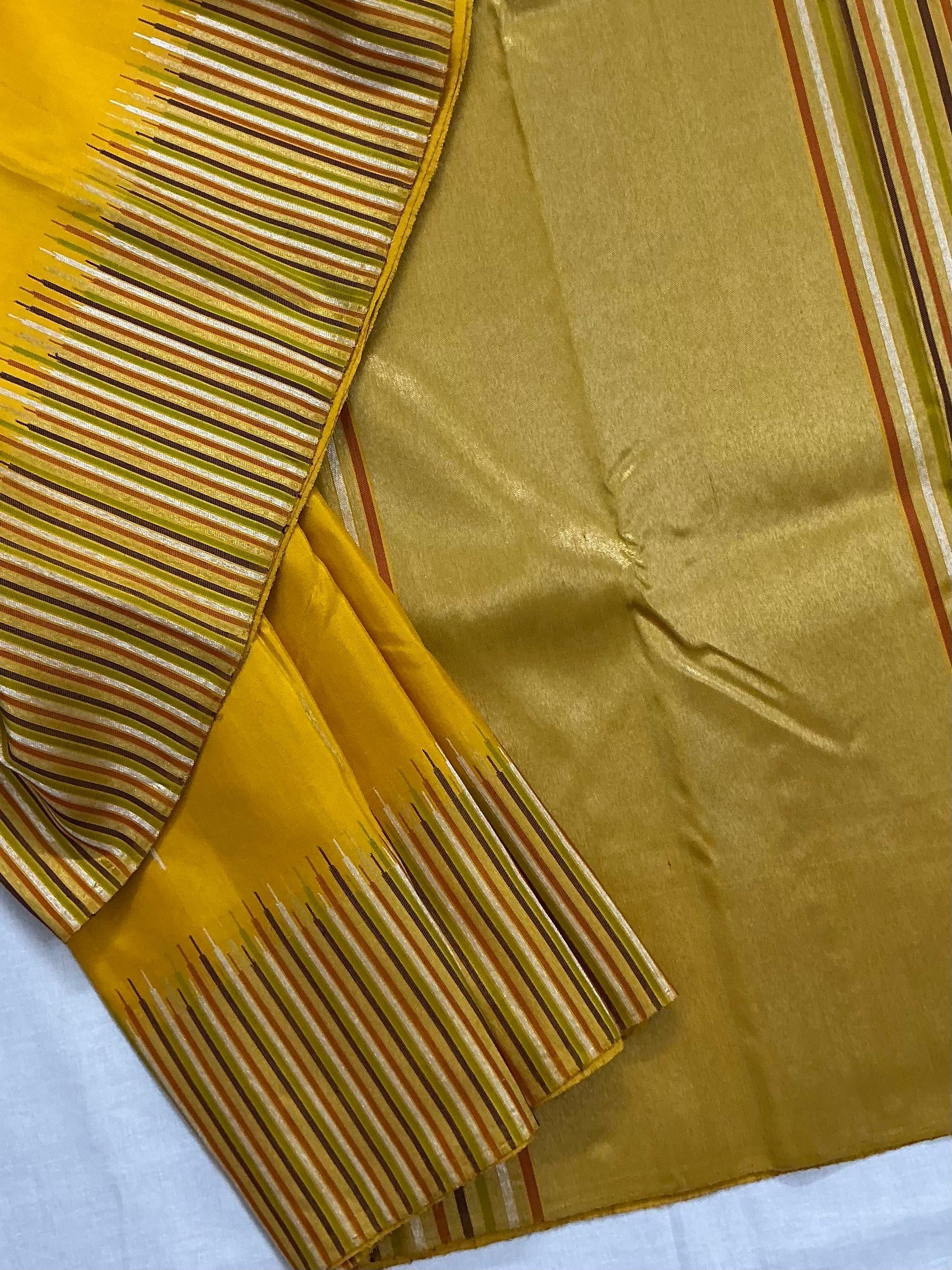 MYTHILI : 8 Kol Kanjivaram Silk (Banana Yellow)