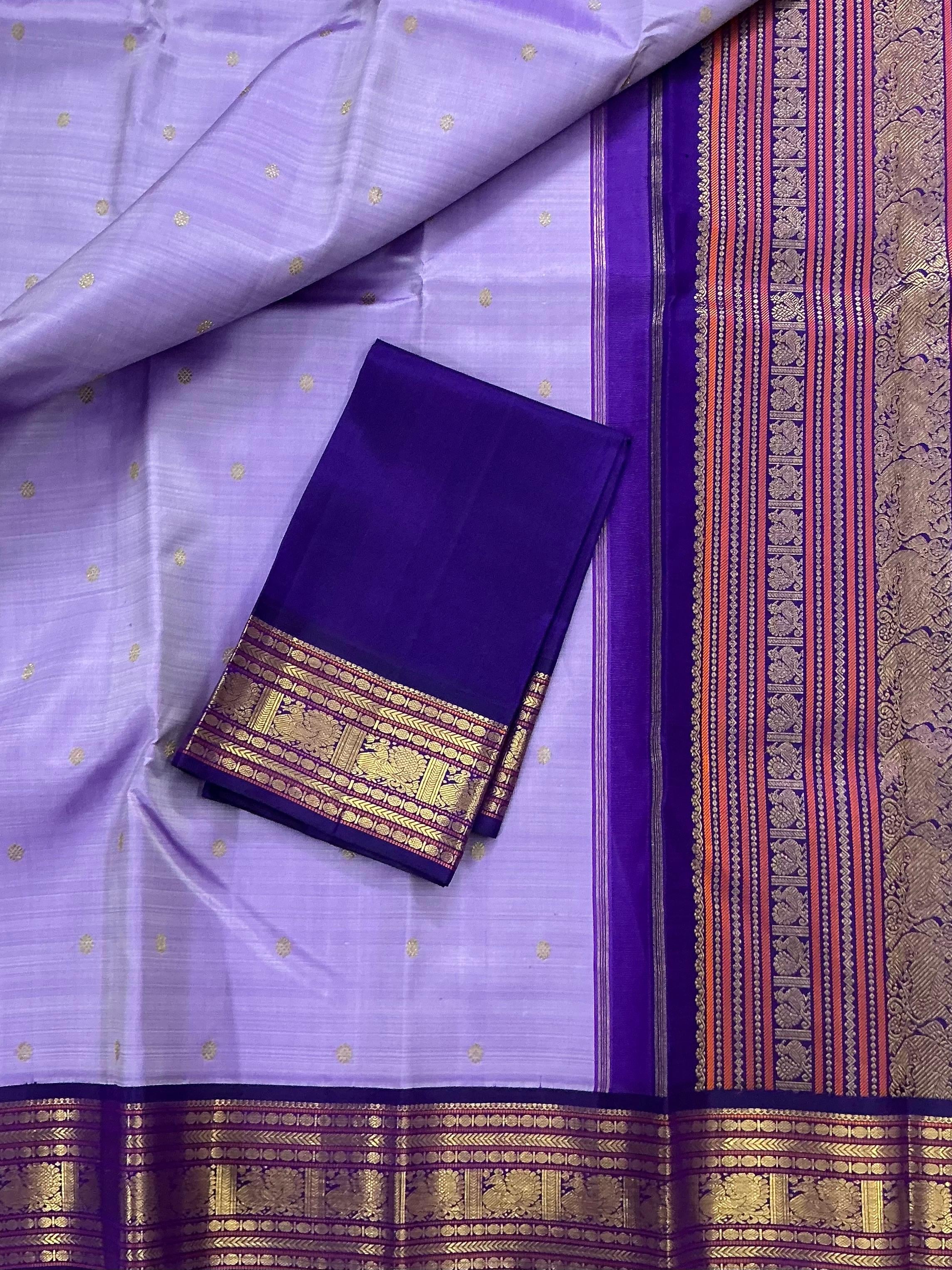 MYTHILI : Vintage Inspired Korvai Kanjivaram (December Poo)