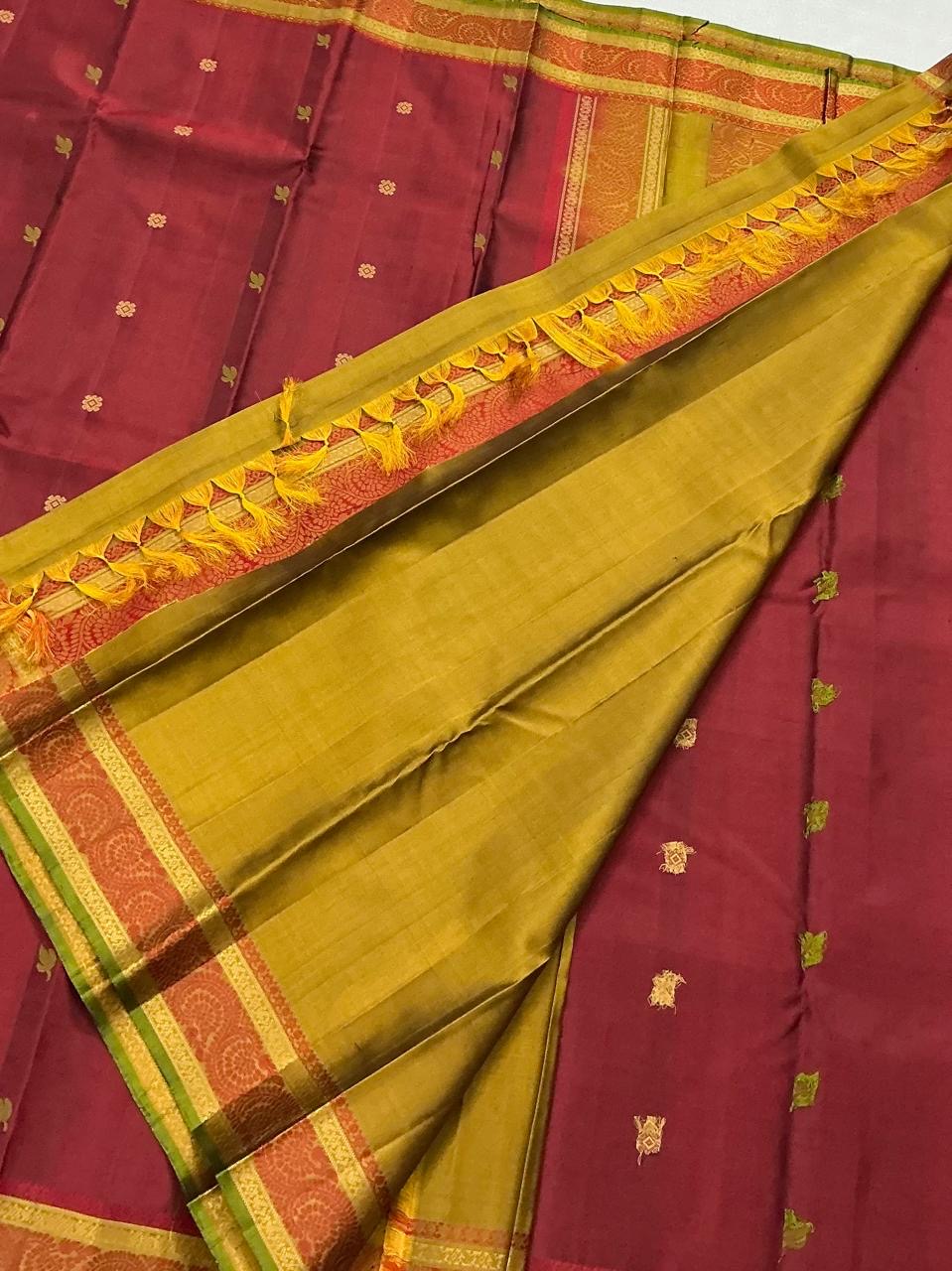 No Zari Kanjivaram Soft Silk