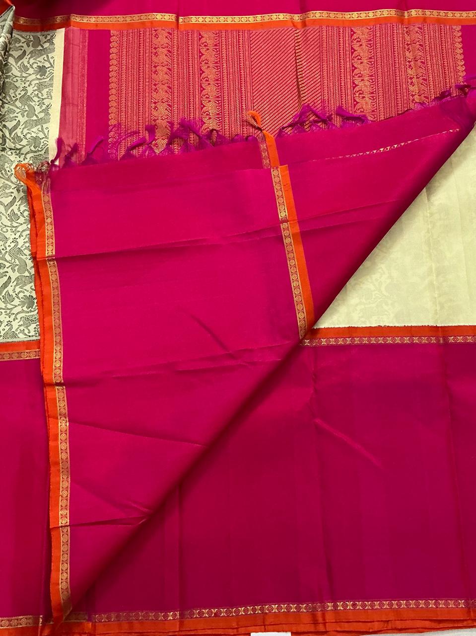 MYTHILI : Vintage Inspired Korvai Kanjivaram (Vanasingaram)