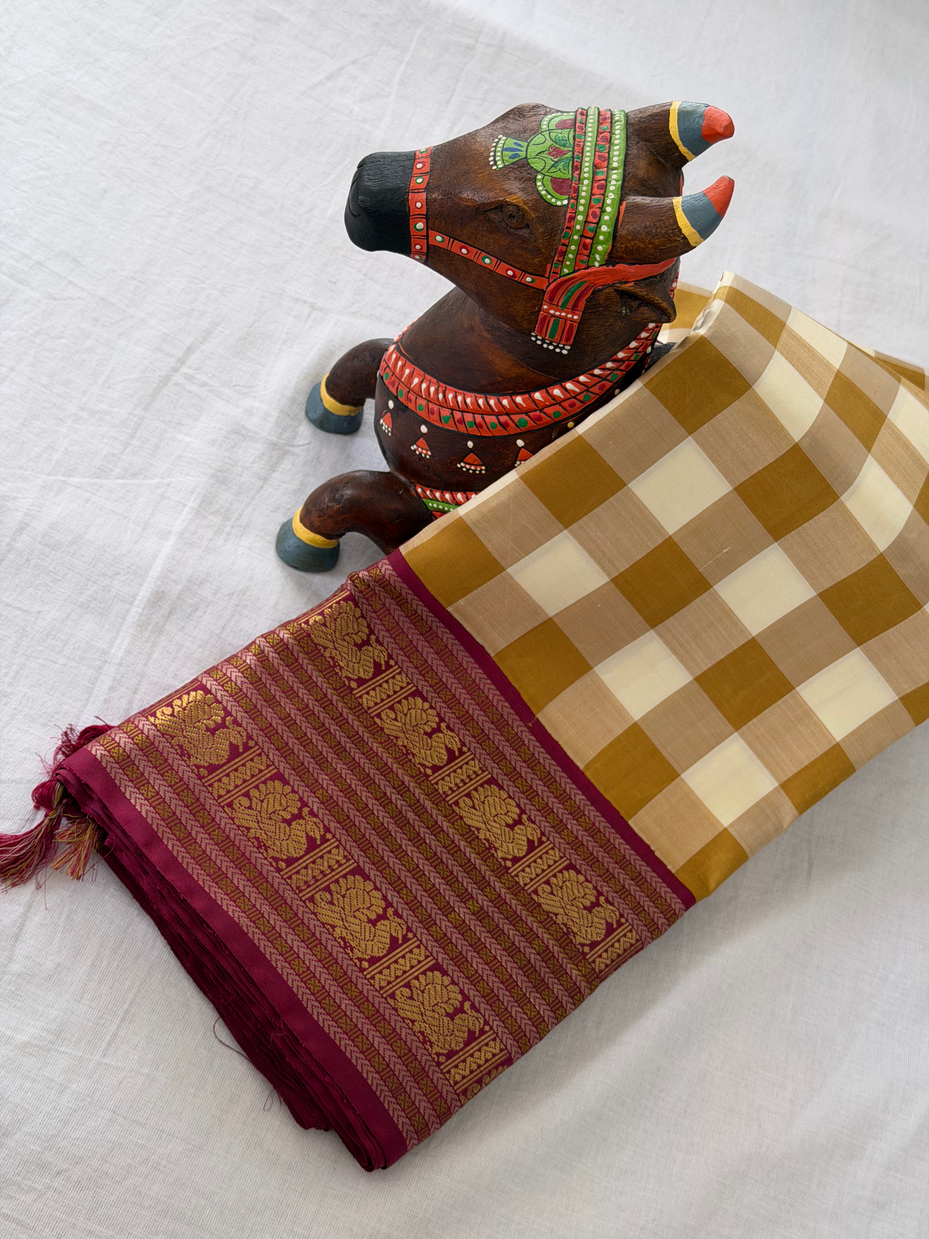 PROJECT KATTAM COLLECTIVE  : Kattam Korvai Kanjivaram Silk