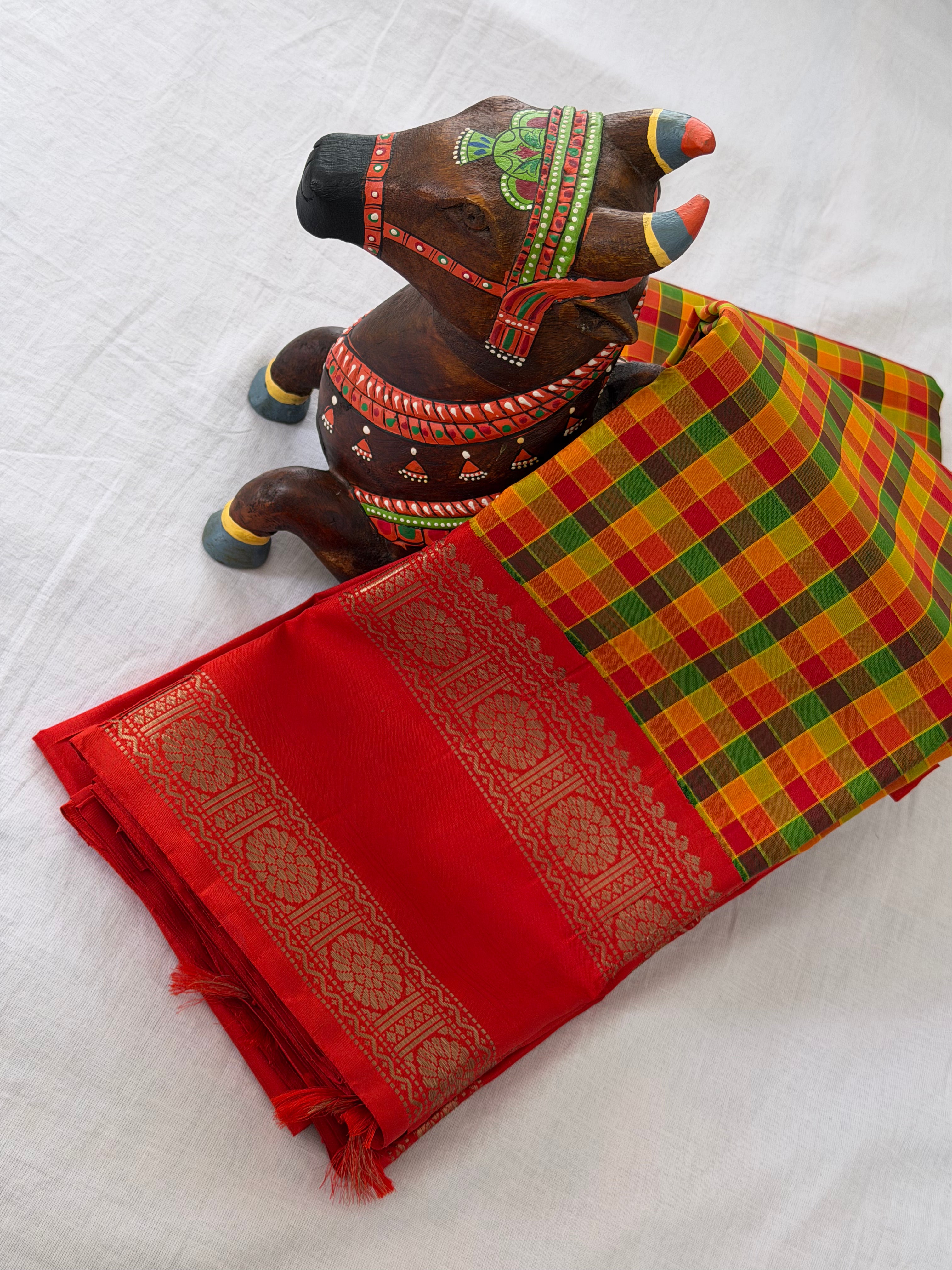 PROJECT KATTAM COLLECTIVE  : Kattam Korvai Kanjivaram Silk