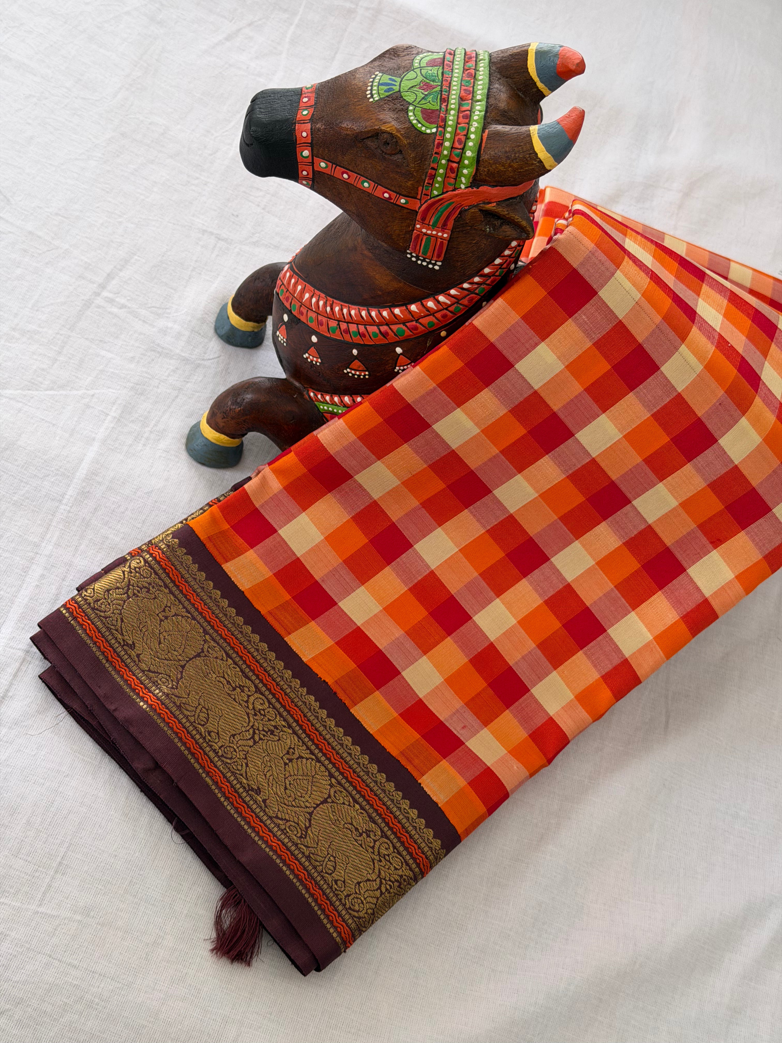 PROJECT KATTAM COLLECTIVE  : Kattam Korvai Kanjivaram Silk