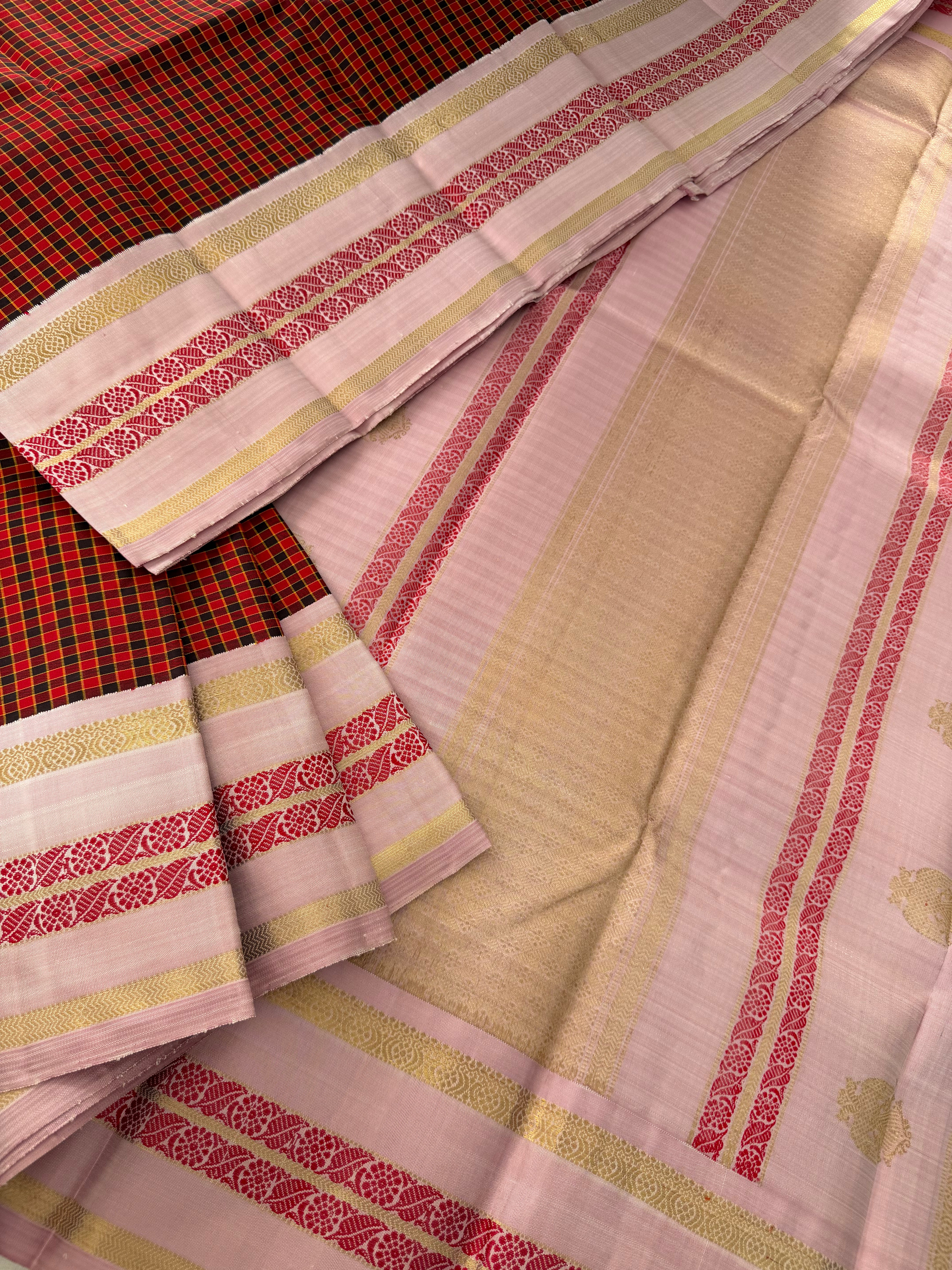 PROJECT KATTAM COLLECTIVE  : Kattam Korvai Kanjivaram Silk