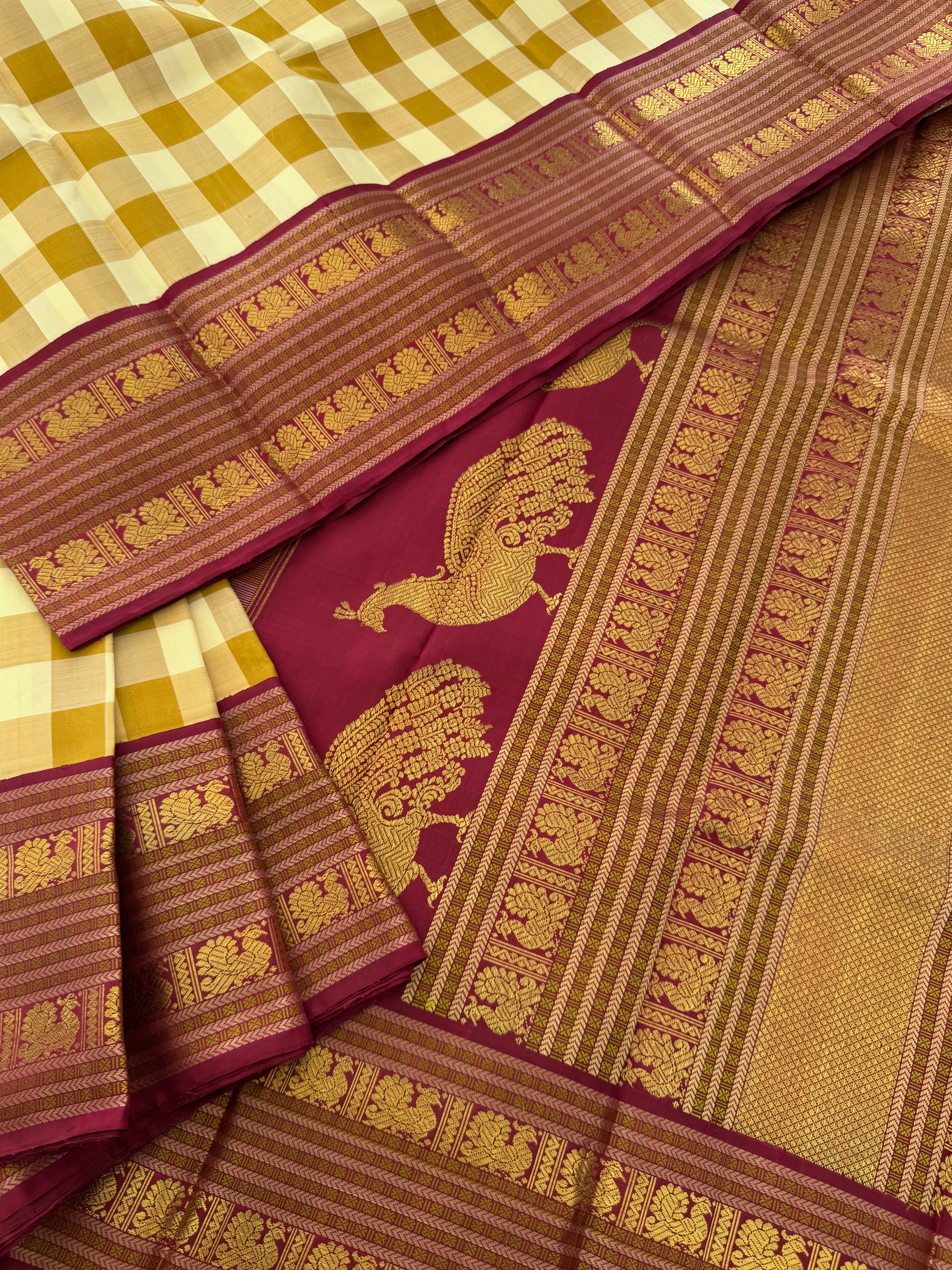 PROJECT KATTAM COLLECTIVE  : Kattam Korvai Kanjivaram Silk