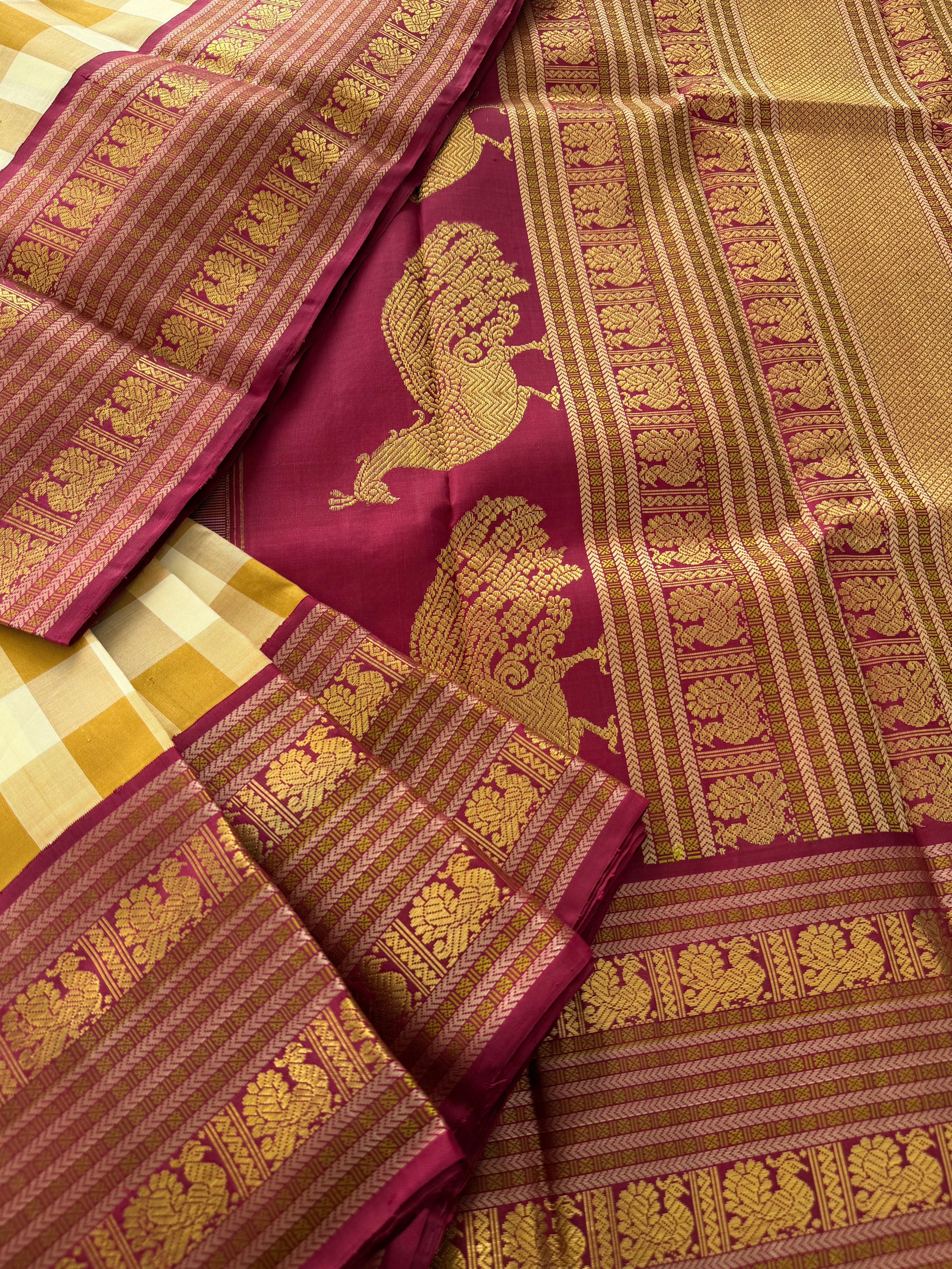 PROJECT KATTAM COLLECTIVE  : Kattam Korvai Kanjivaram Silk