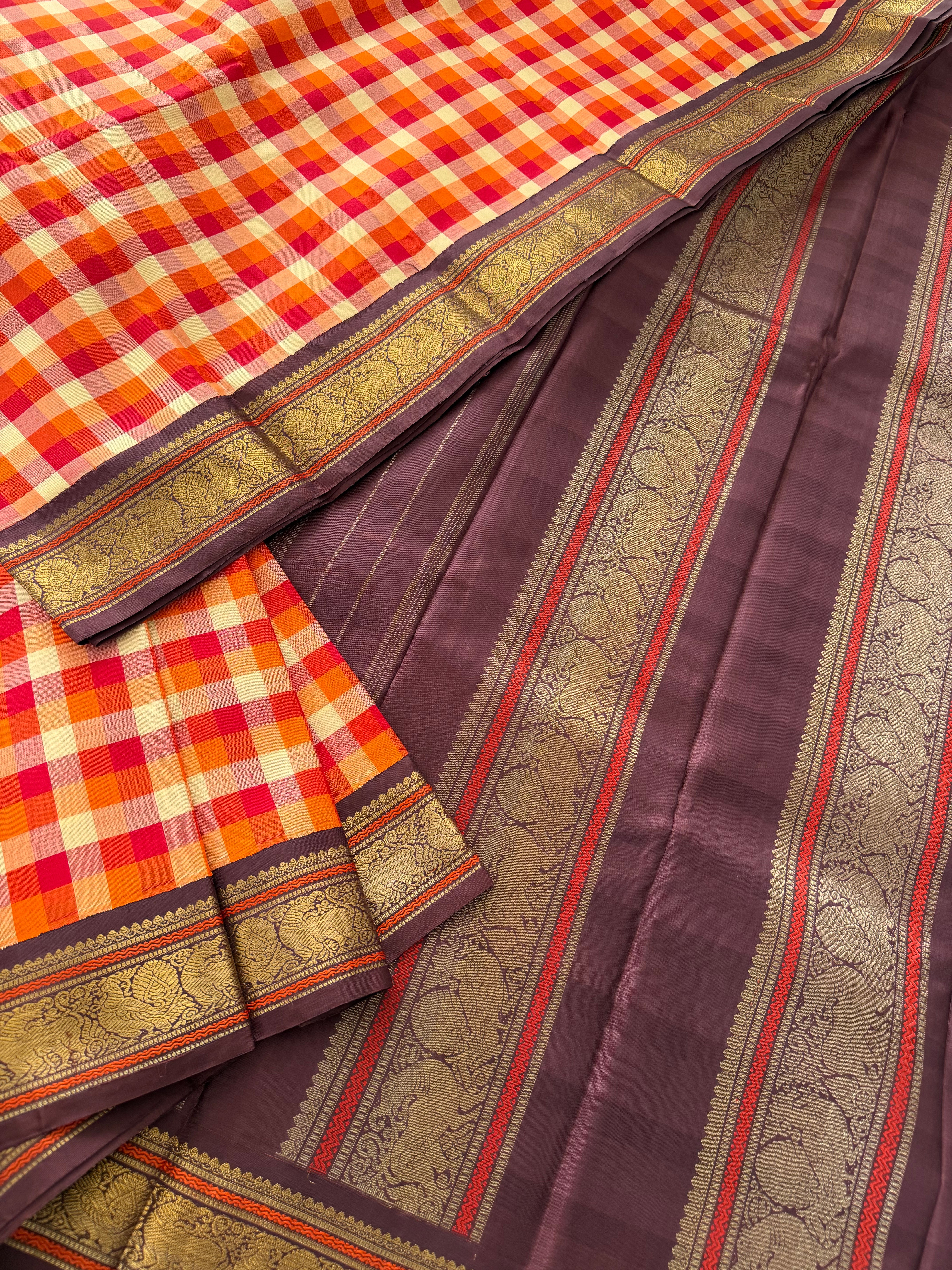 PROJECT KATTAM COLLECTIVE  : Kattam Korvai Kanjivaram Silk