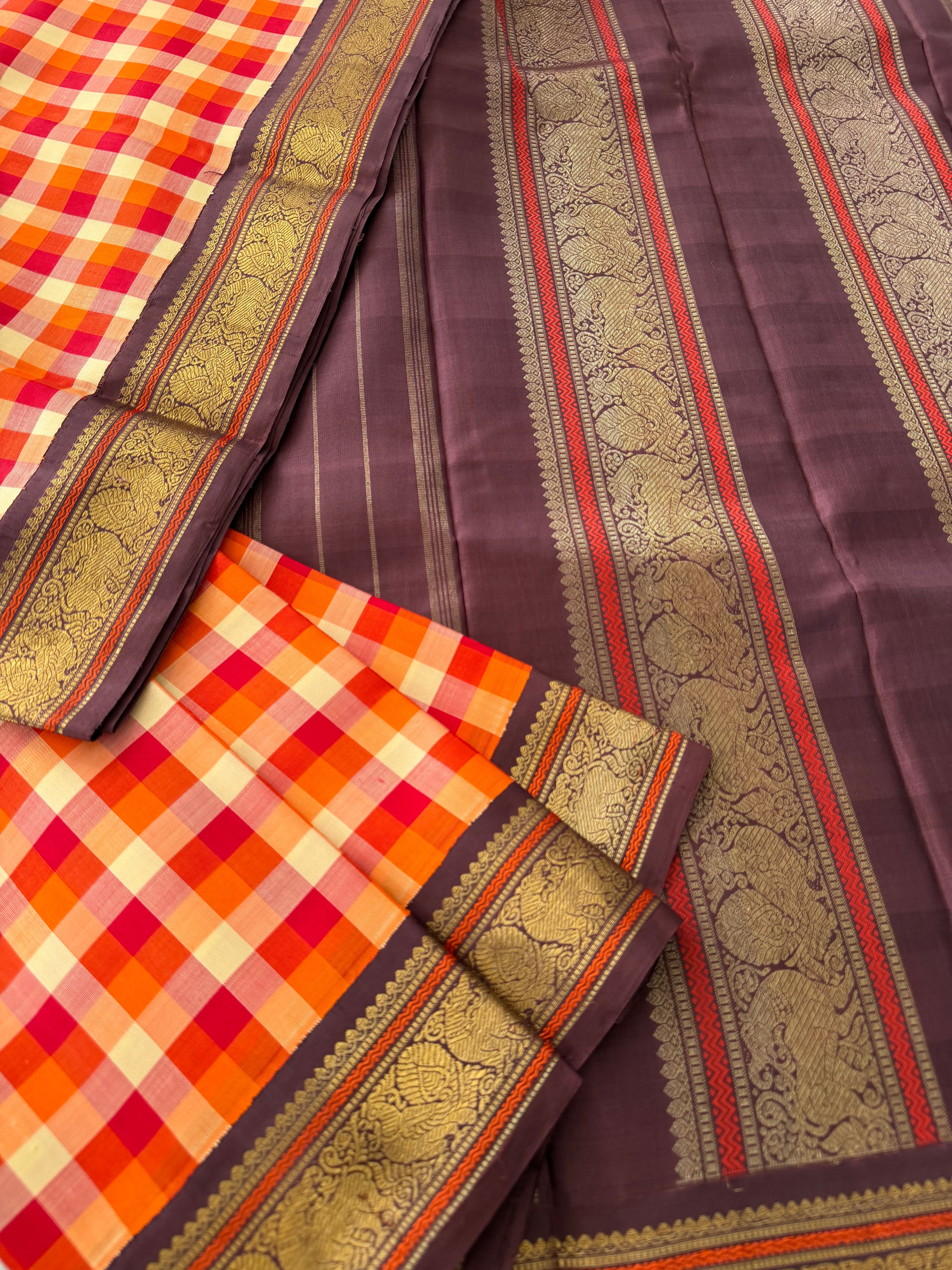 PROJECT KATTAM COLLECTIVE  : Kattam Korvai Kanjivaram Silk