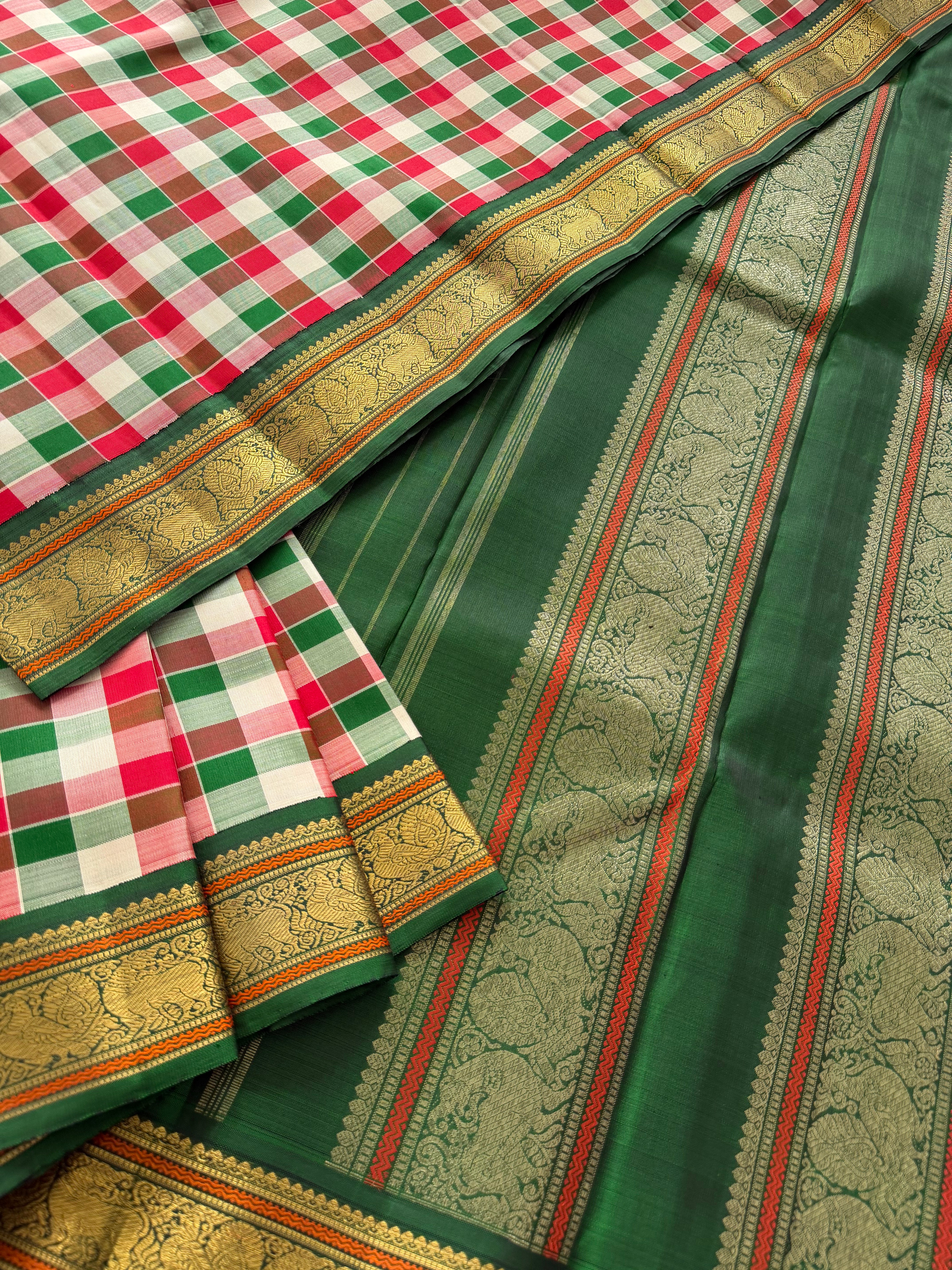 PROJECT KATTAM COLLECTIVE  : Kattam Korvai Kanjivaram Silk