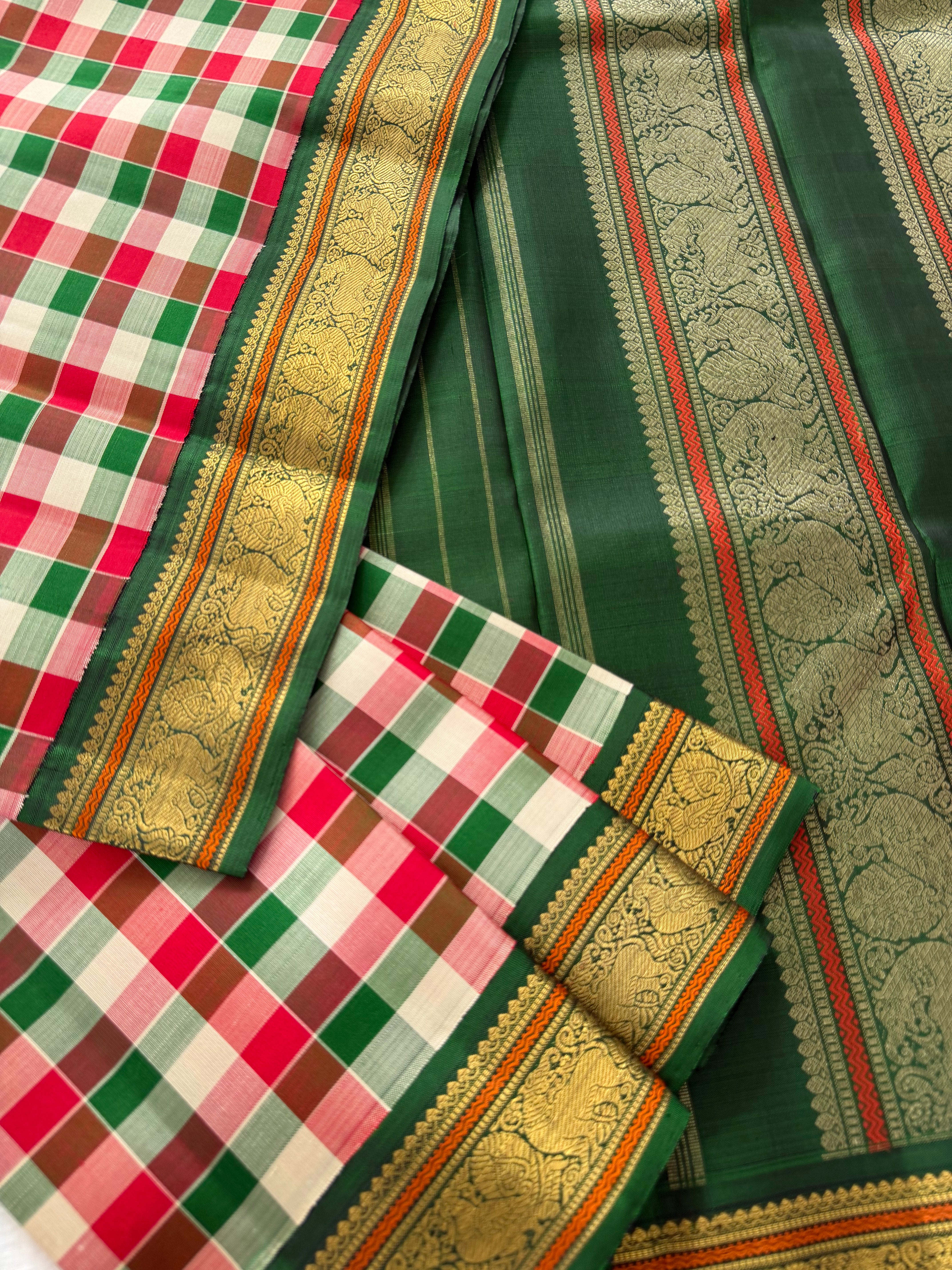 PROJECT KATTAM COLLECTIVE  : Kattam Korvai Kanjivaram Silk