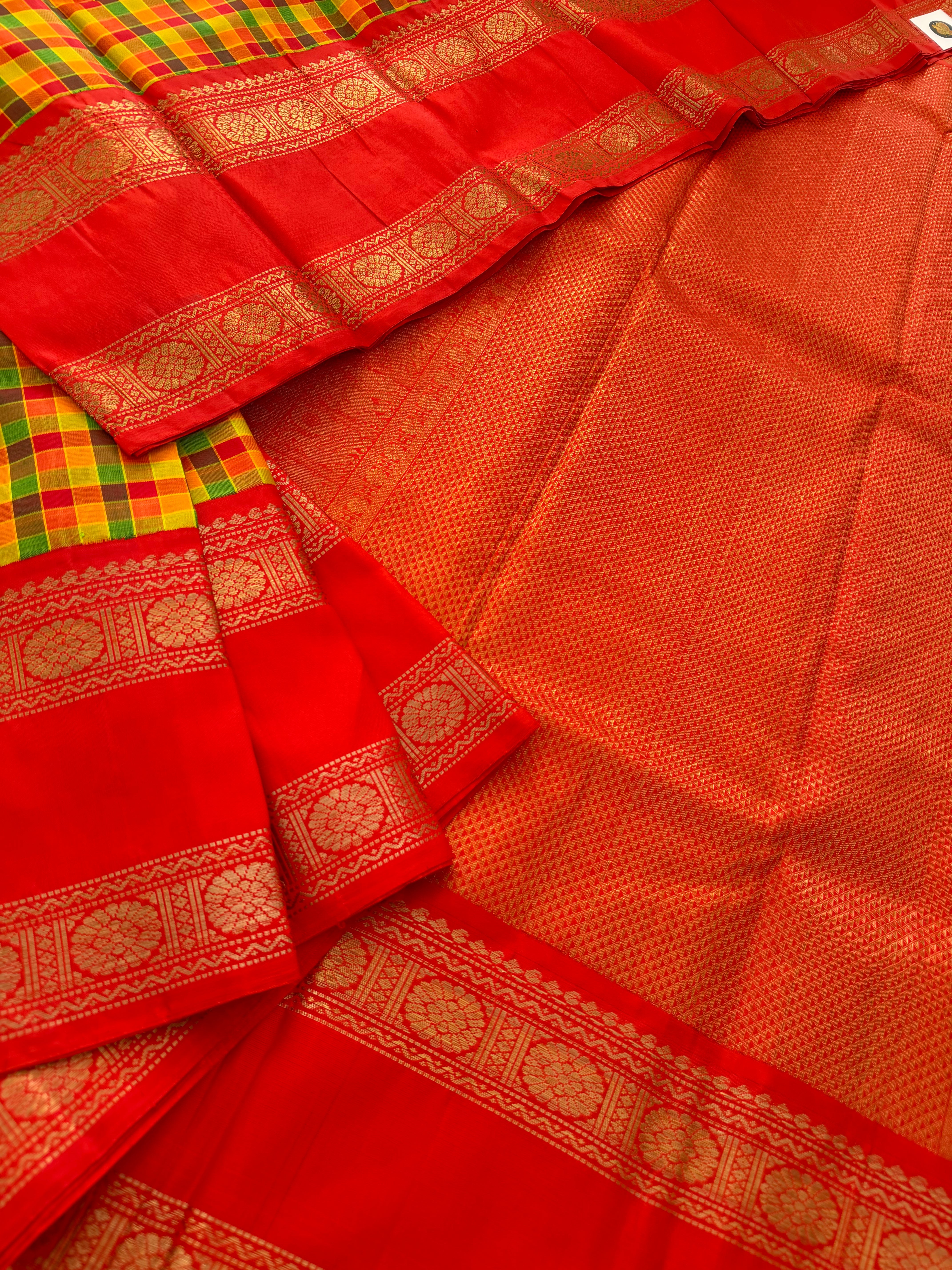 PROJECT KATTAM COLLECTIVE  : Kattam Korvai Kanjivaram Silk