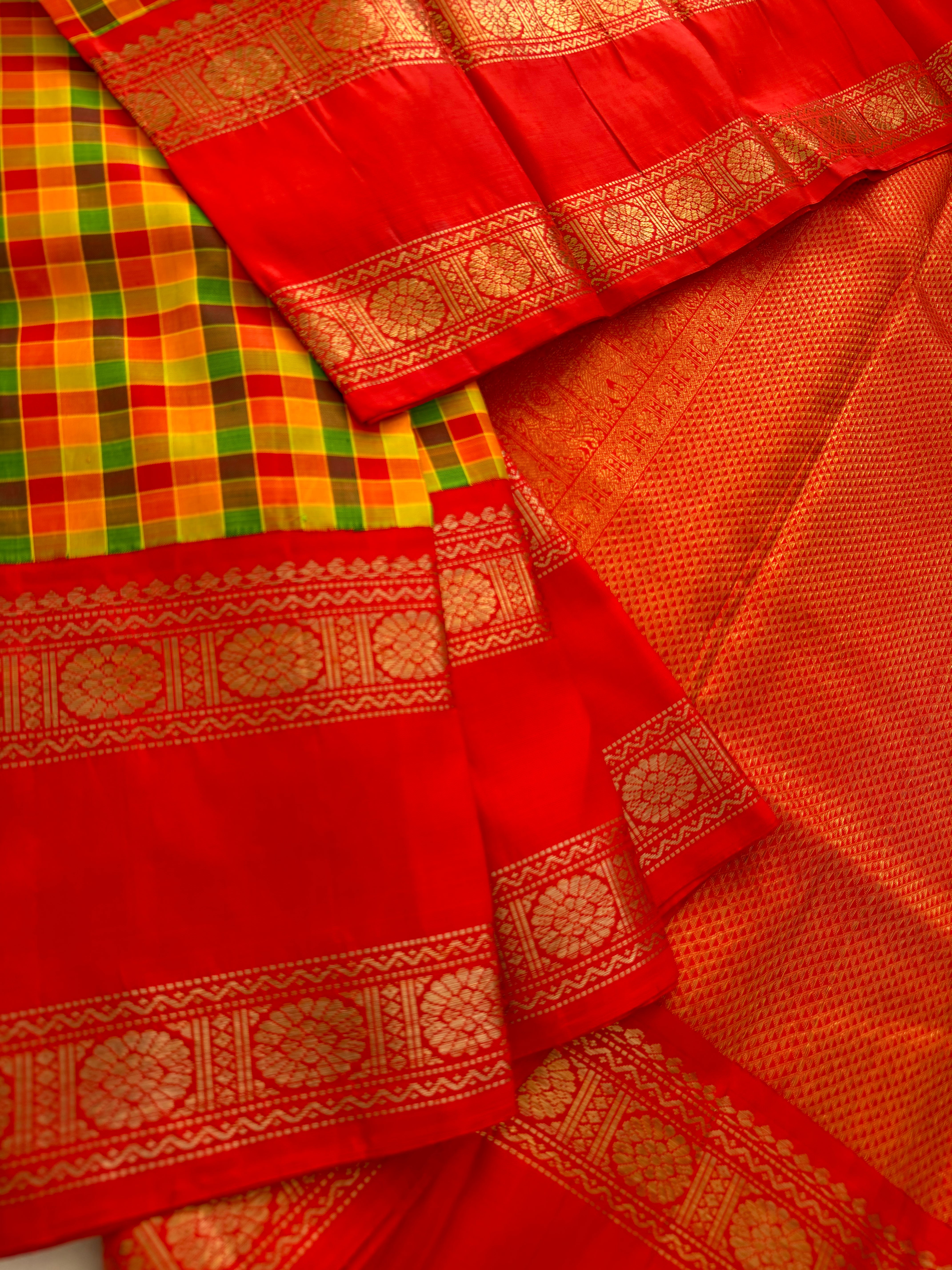 PROJECT KATTAM COLLECTIVE  : Kattam Korvai Kanjivaram Silk