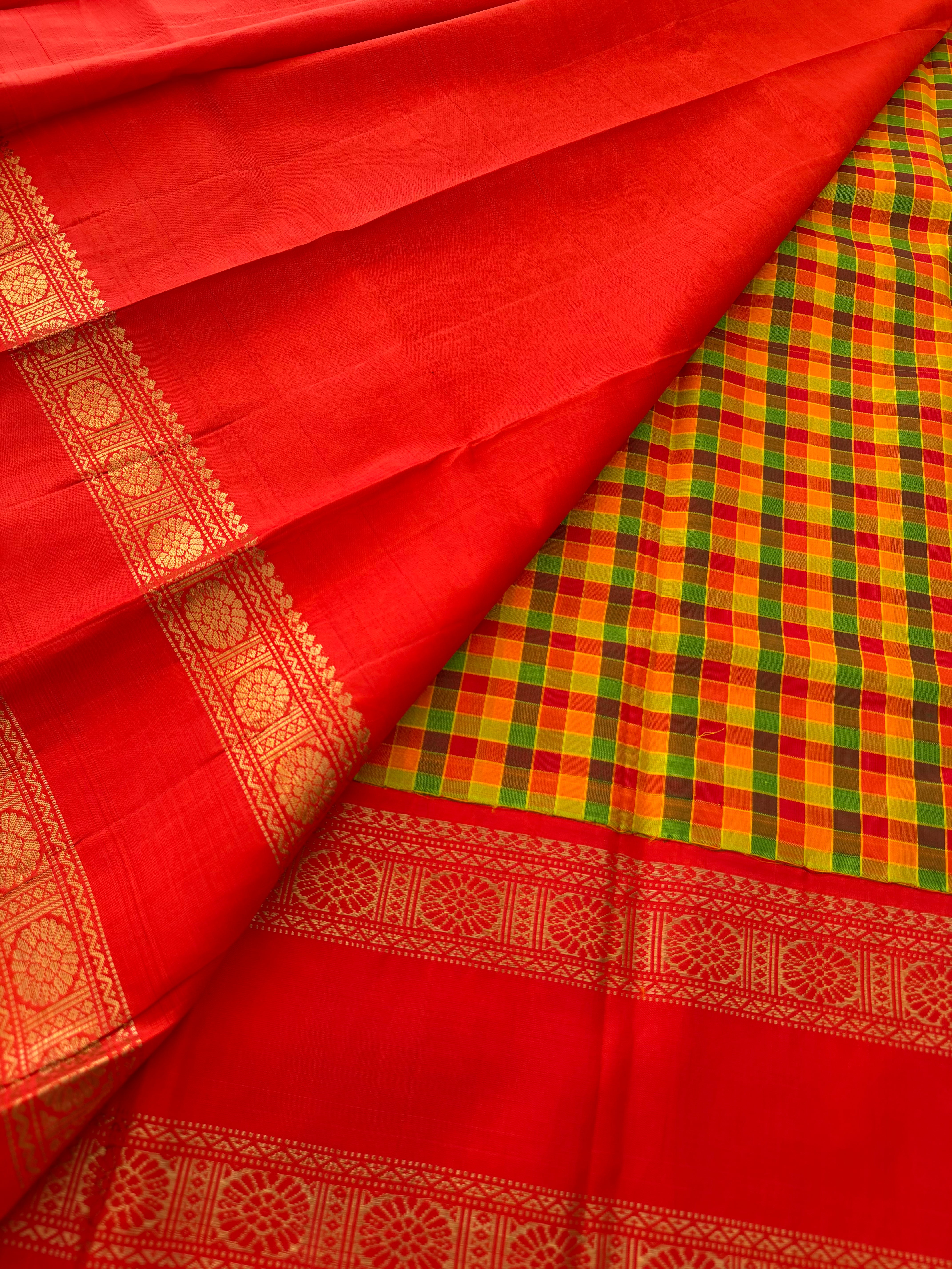 PROJECT KATTAM COLLECTIVE  : Kattam Korvai Kanjivaram Silk
