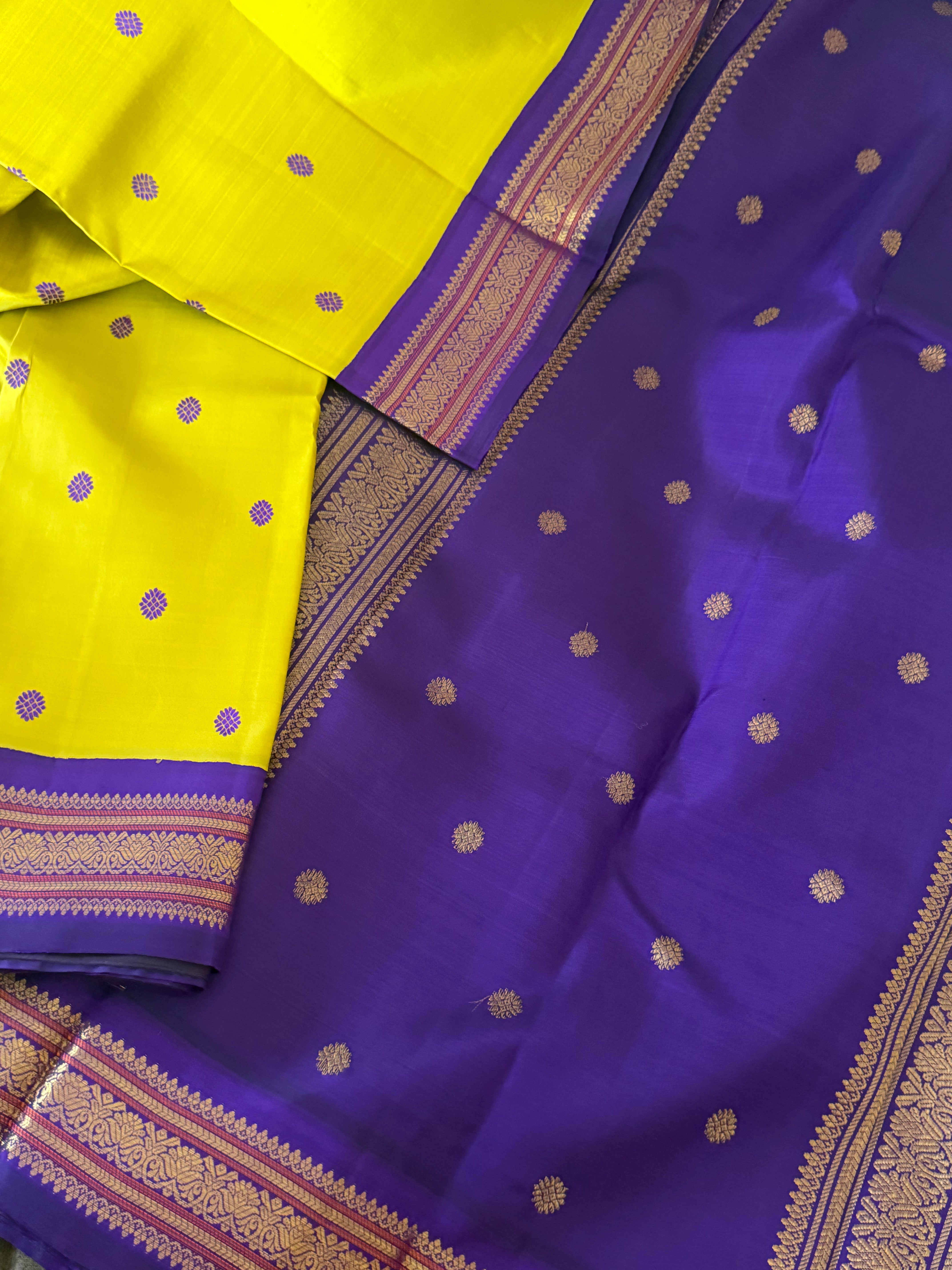 MYTHILI : Vintage Korvai Kanjivaram (Sampanga Green)