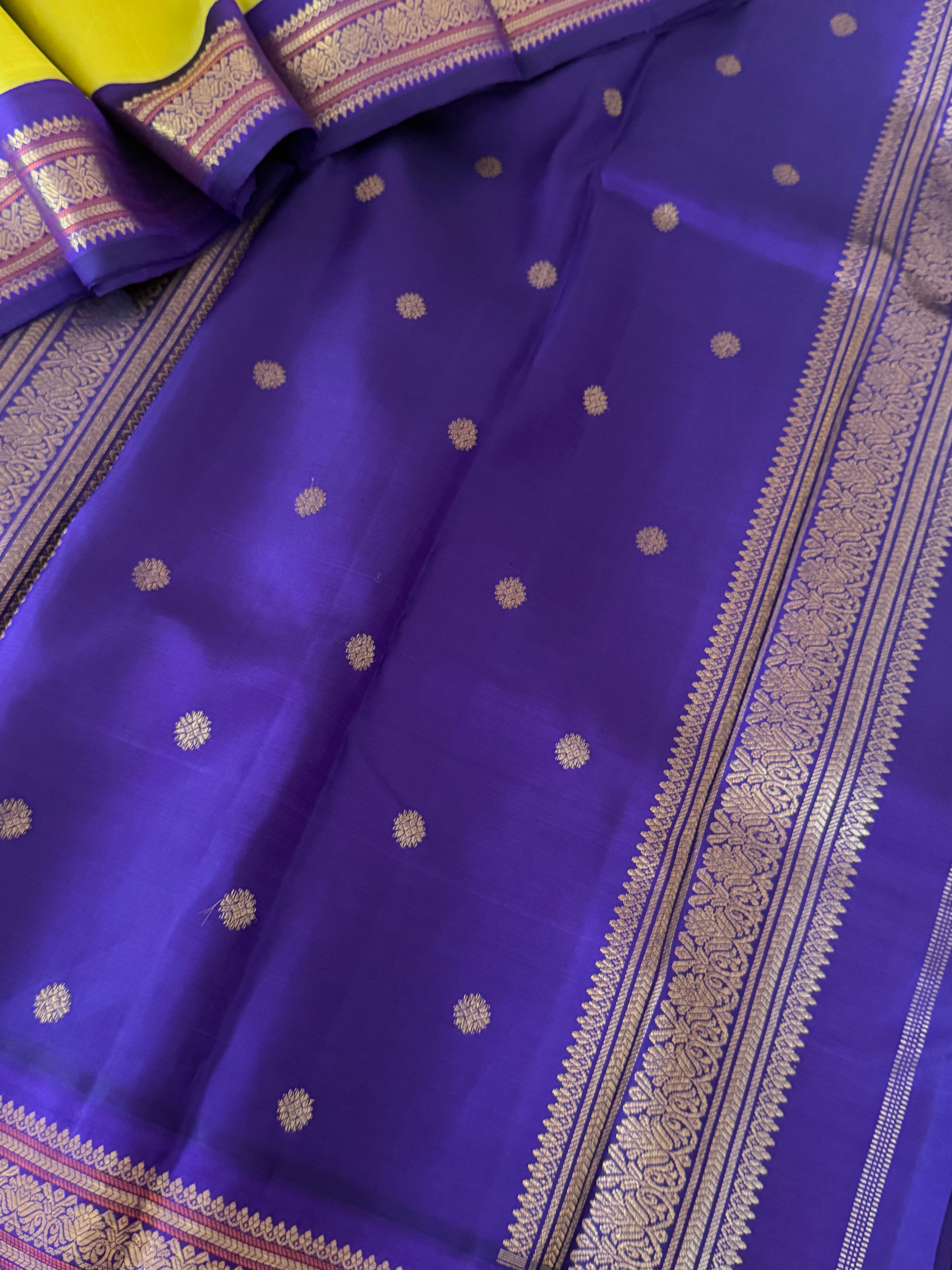 MYTHILI : Vintage Korvai Kanjivaram (Sampanga Green)