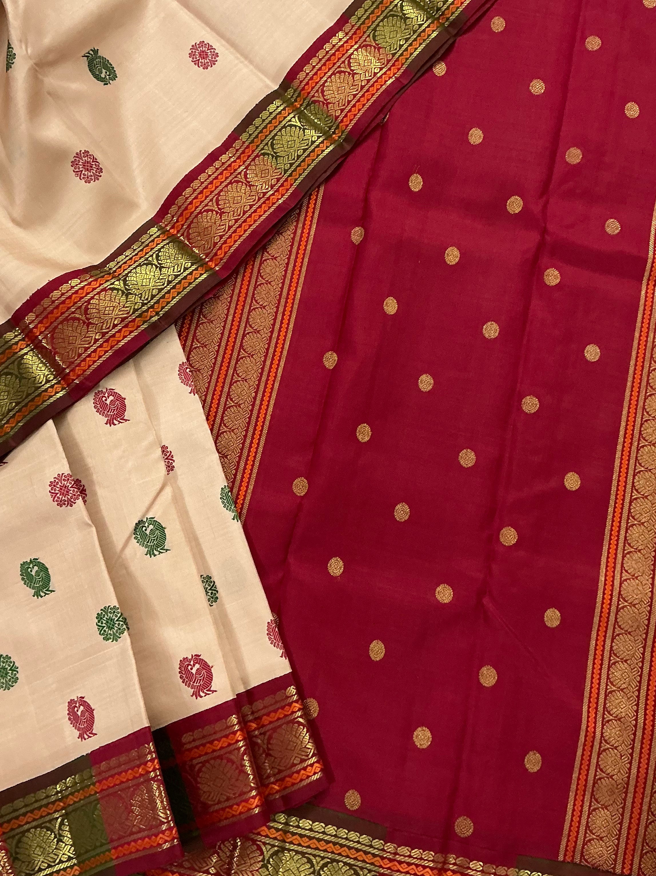 MYTHILI : Vintage Inspired Korvai Kanjivaram