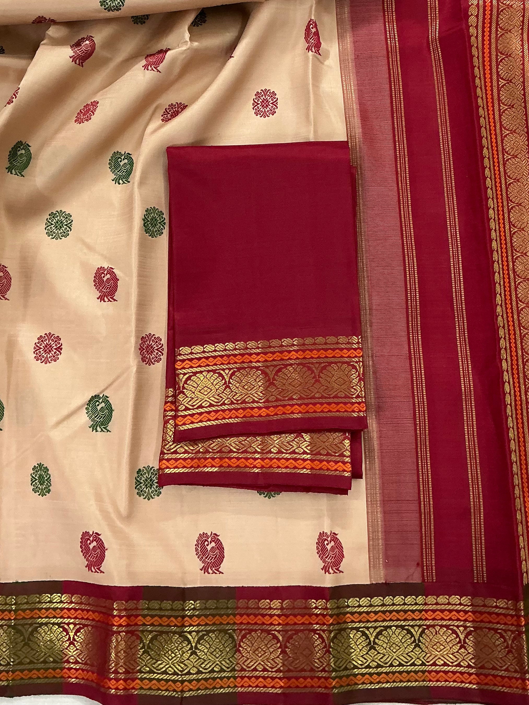 MYTHILI : Vintage Inspired Korvai Kanjivaram