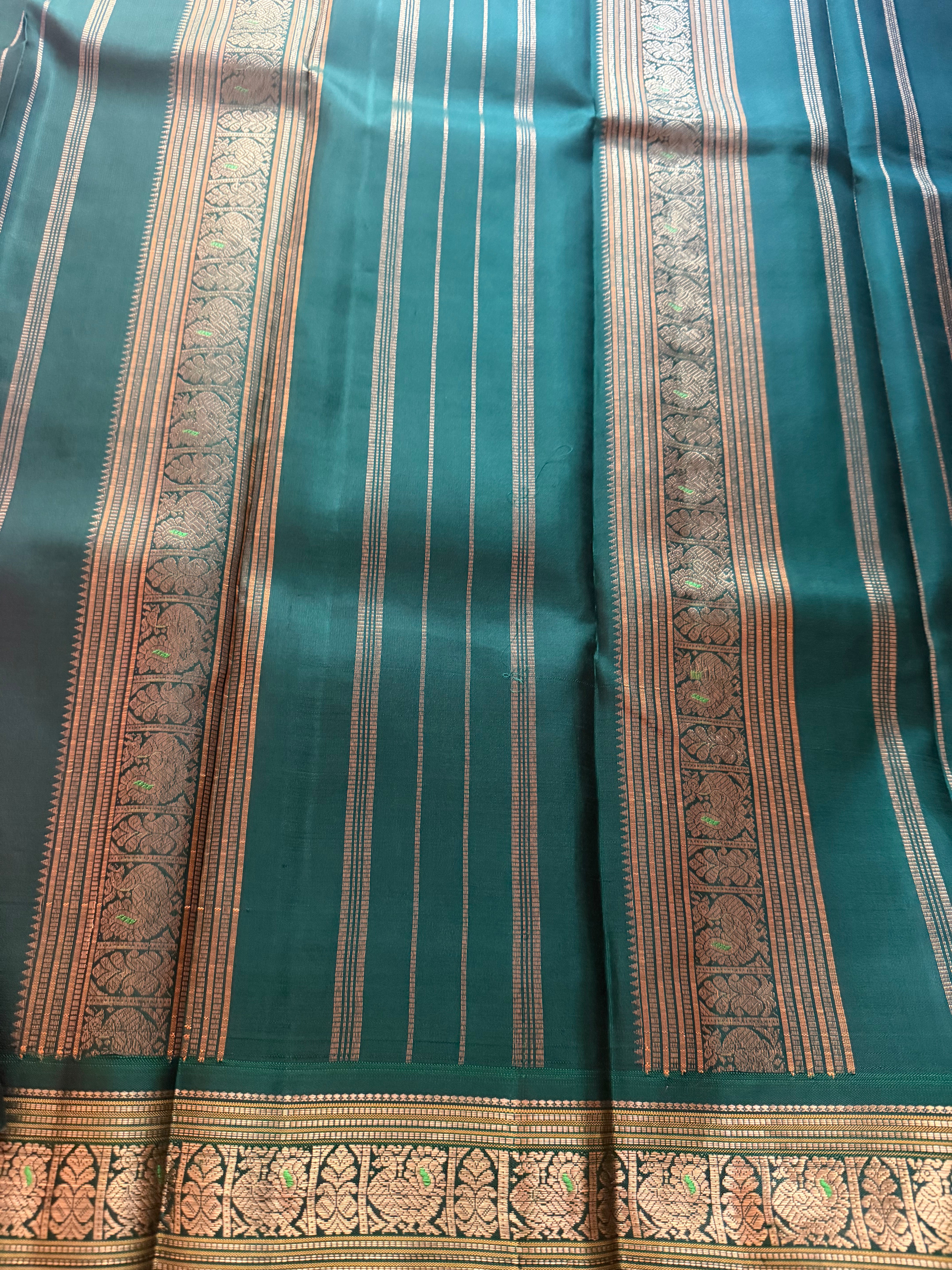 MYTHILI : Vintage Inspired Korvai Kanjivaram (Lotus Pink)