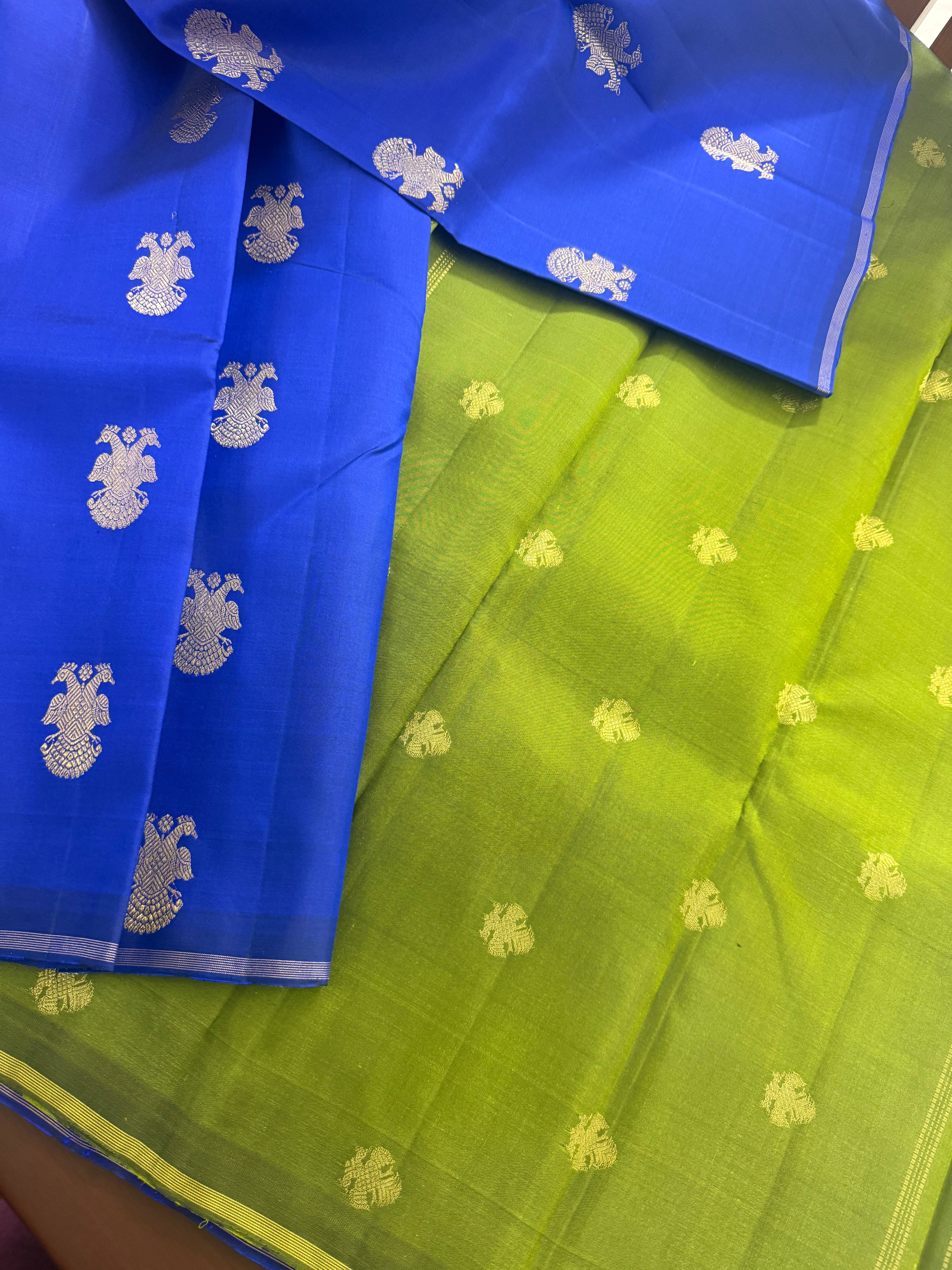 Swara: Borderless Kanjivaram Silk (Gandaberunda Motifs)