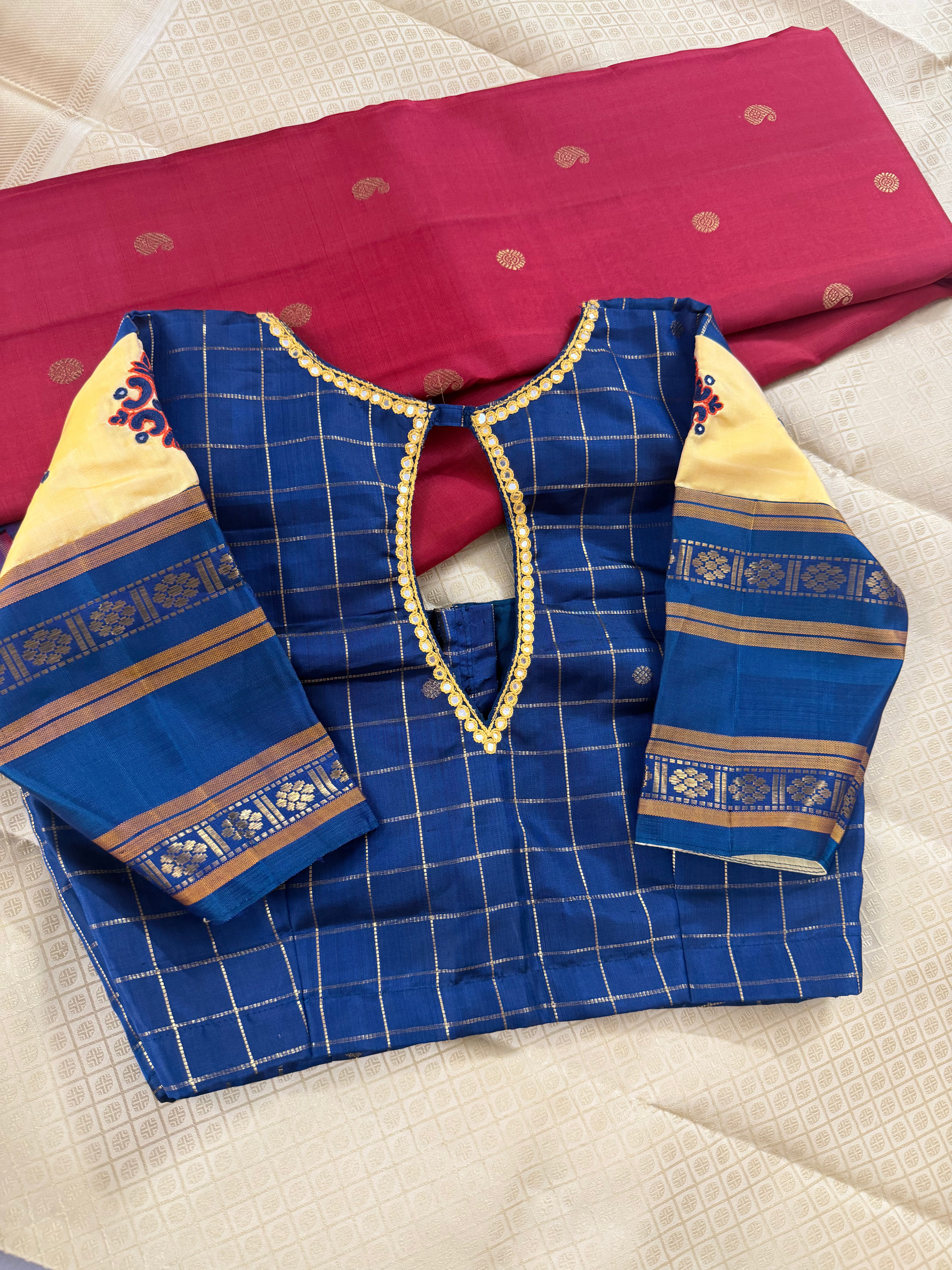 Handcrafted Ready to Wear Blouse - Kanjivaram Silk
