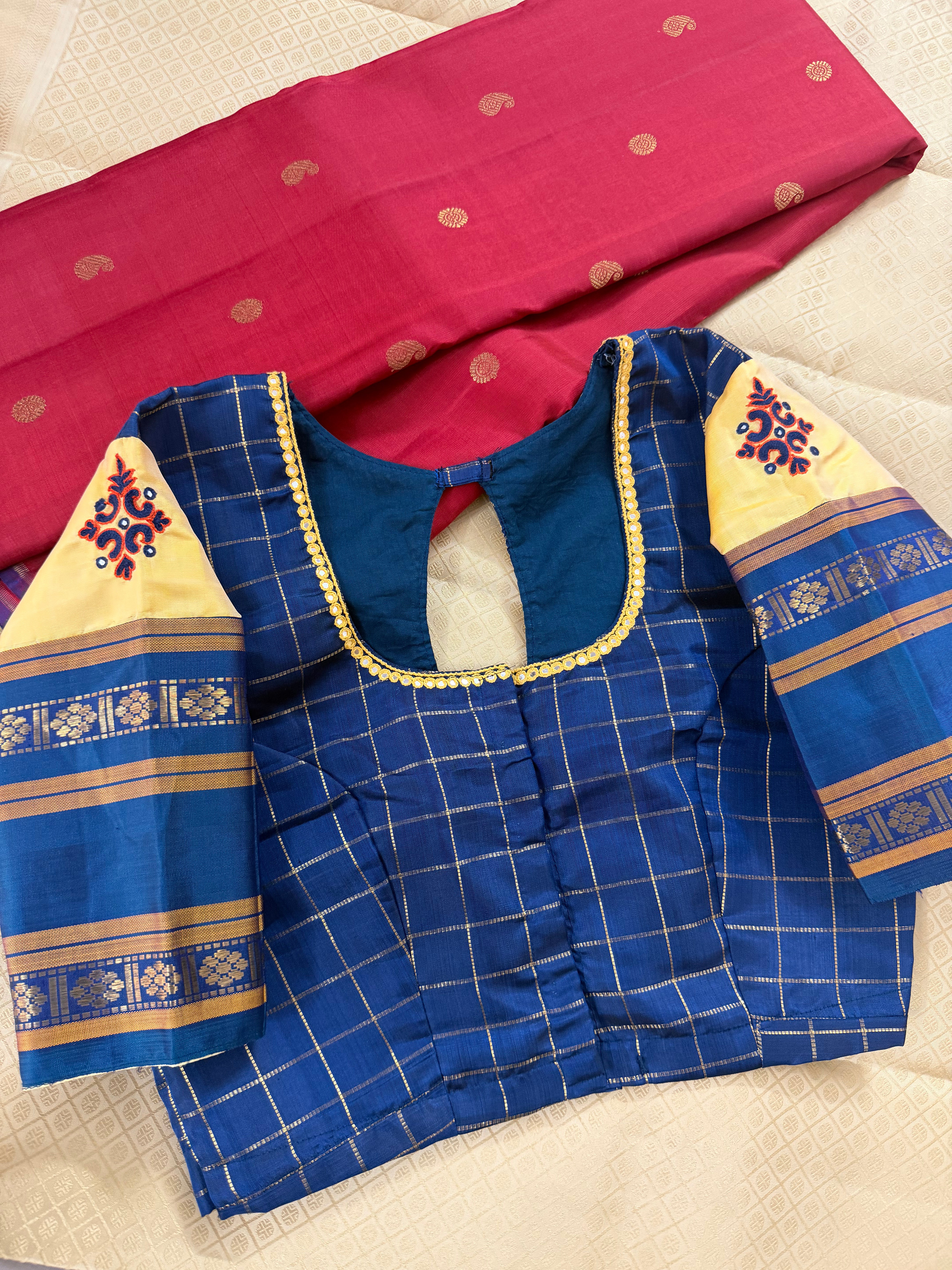 Handcrafted Ready to Wear Blouse - Kanjivaram Silk
