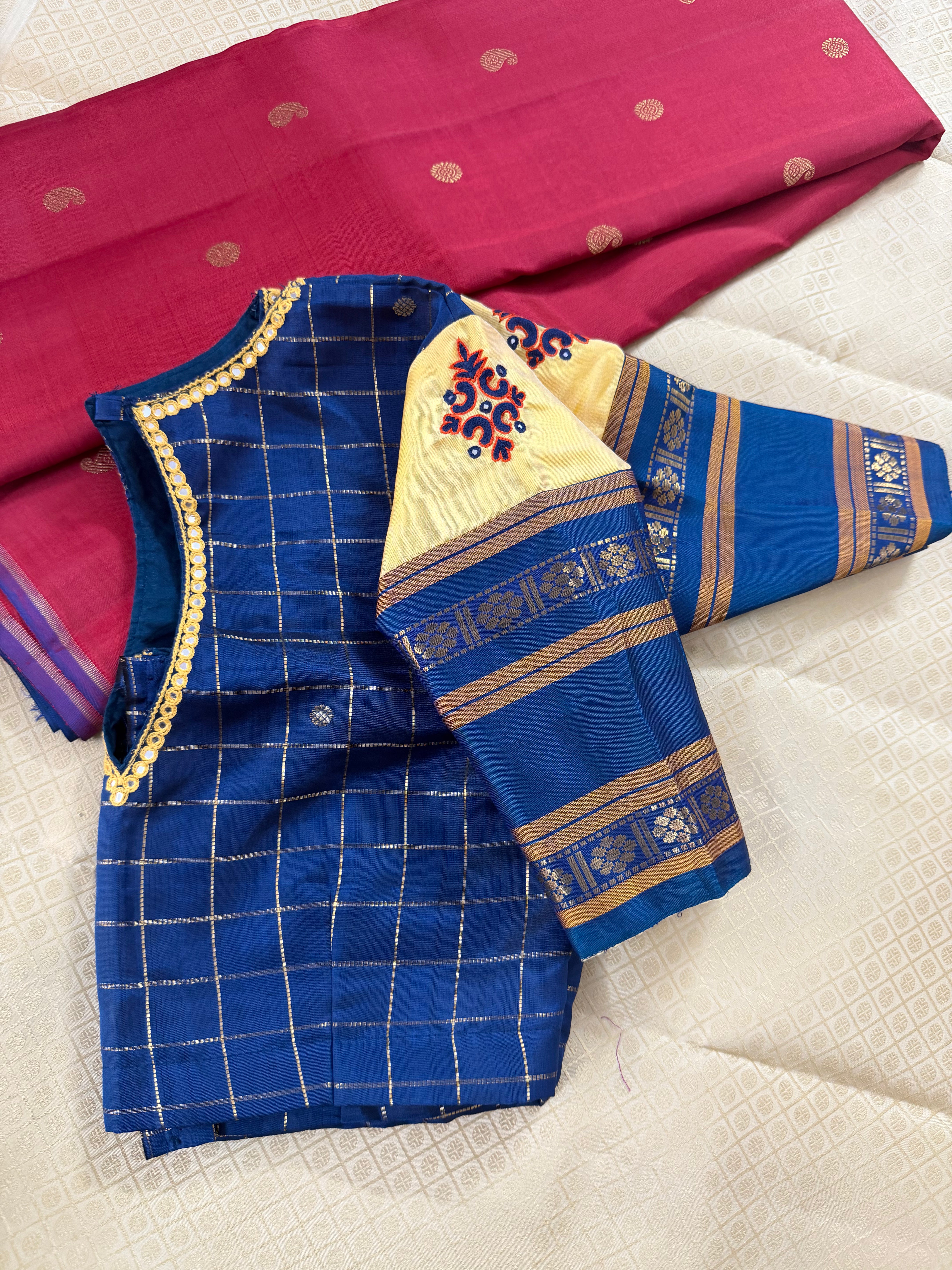 Handcrafted Ready to Wear Blouse - Kanjivaram Silk