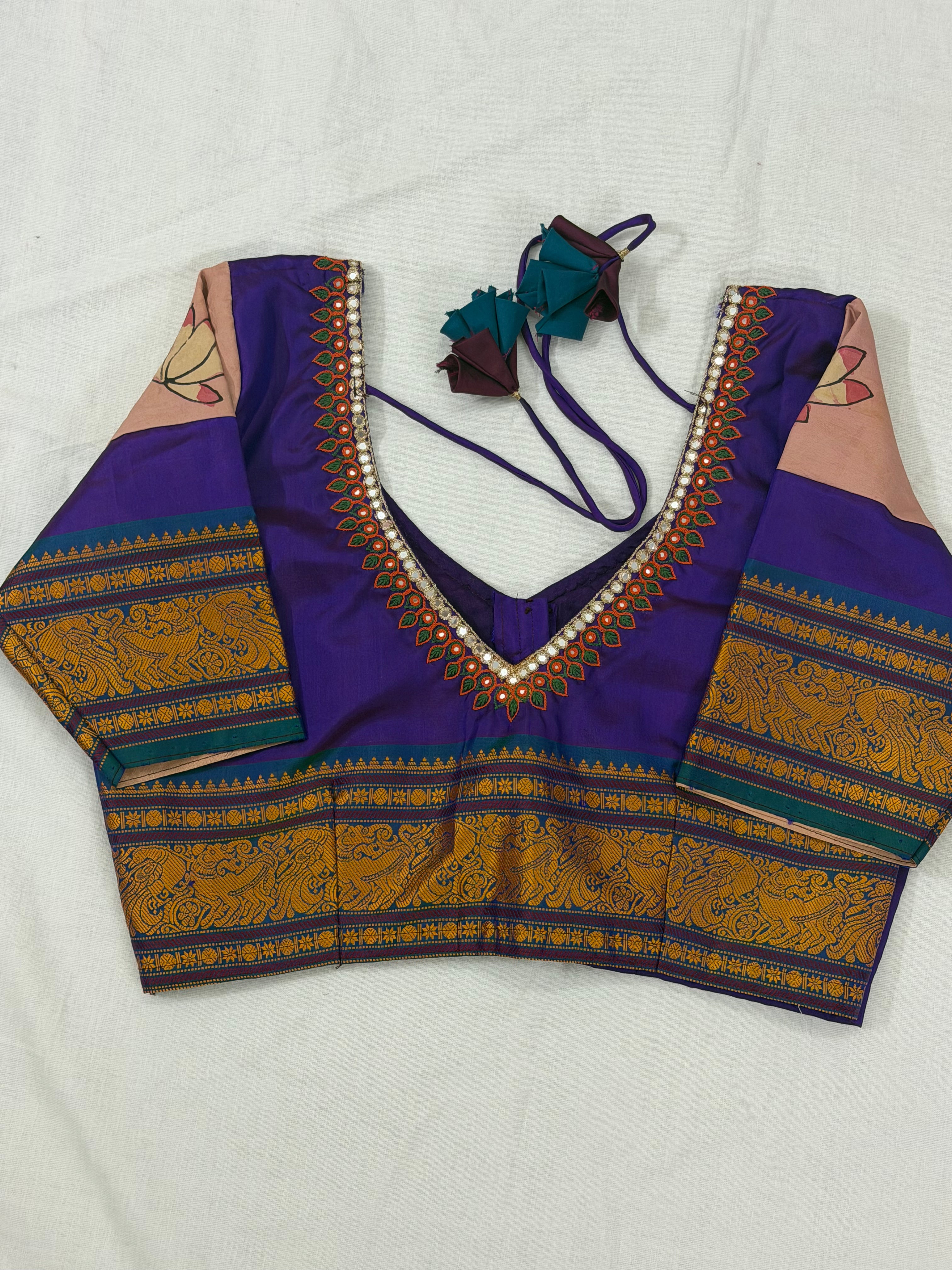 Handcrafted Ready to Wear Blouse - Kanjivaram Silk