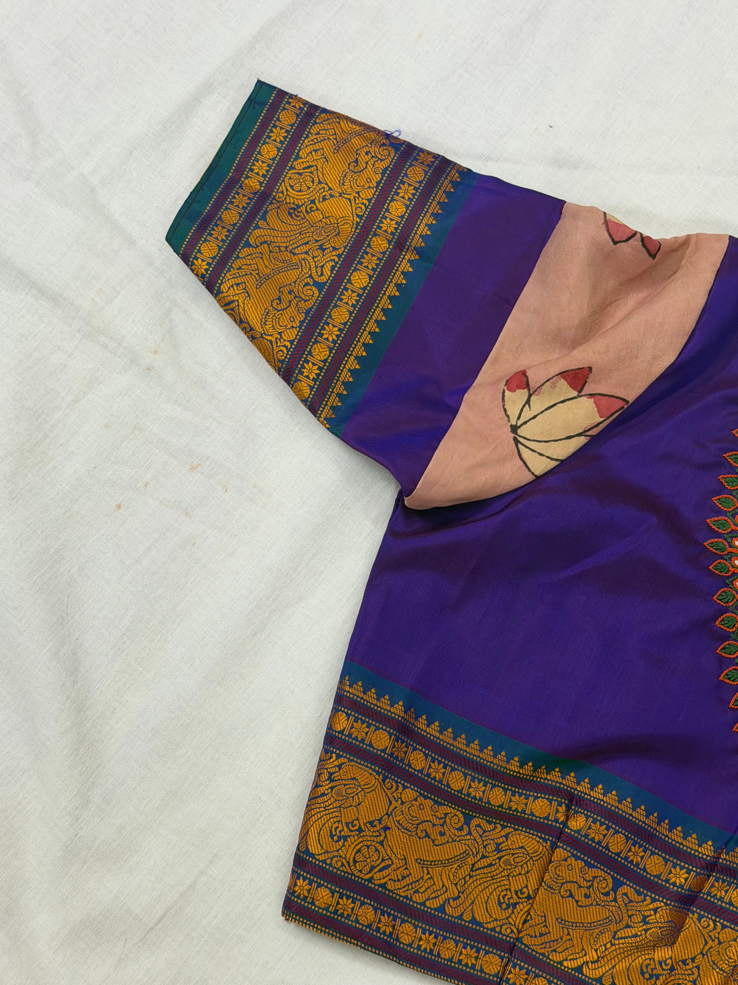 Handcrafted Ready to Wear Blouse - Kanjivaram Silk