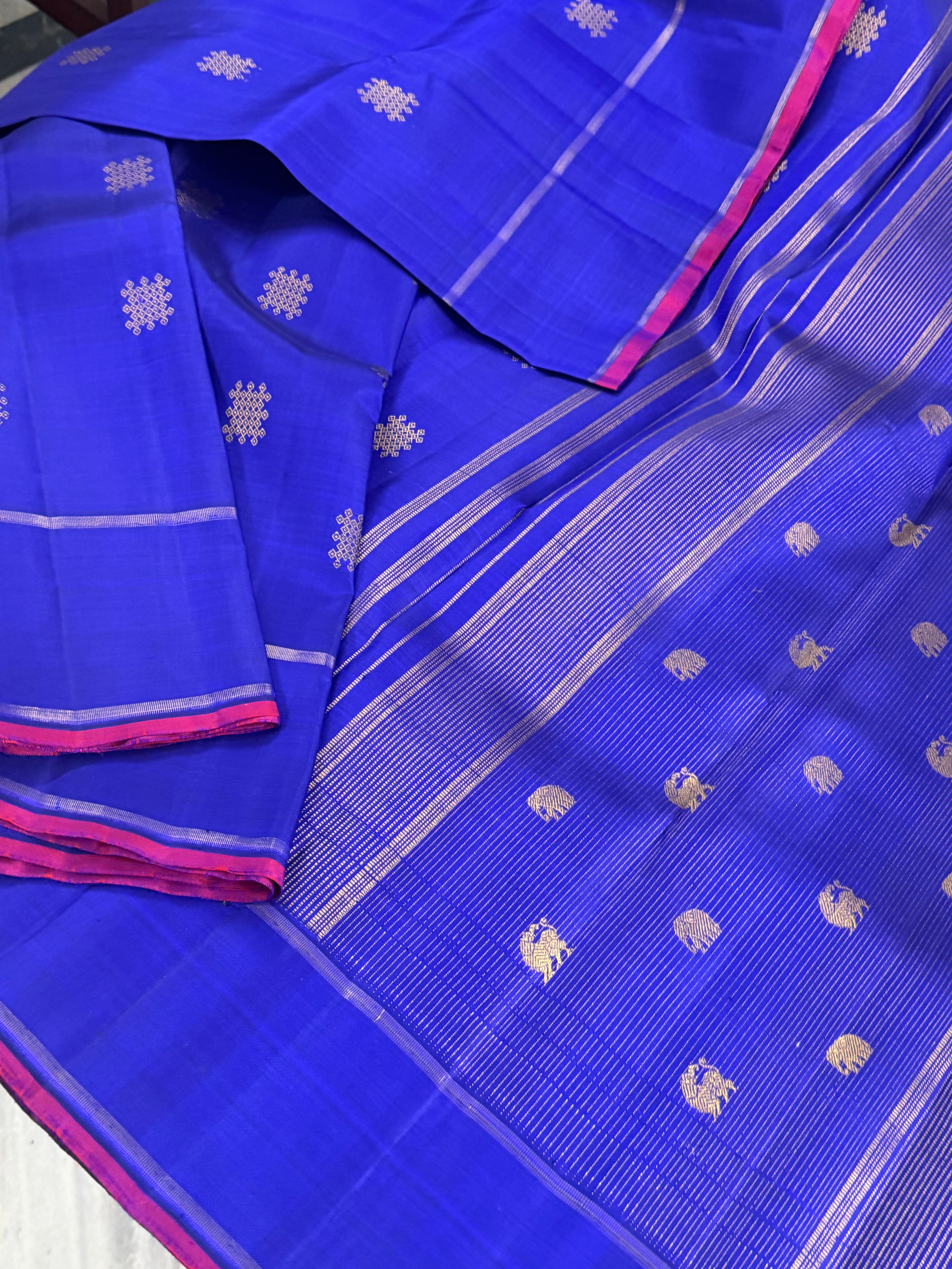 Swara: Kolam Motifs Kanjivaram Silk