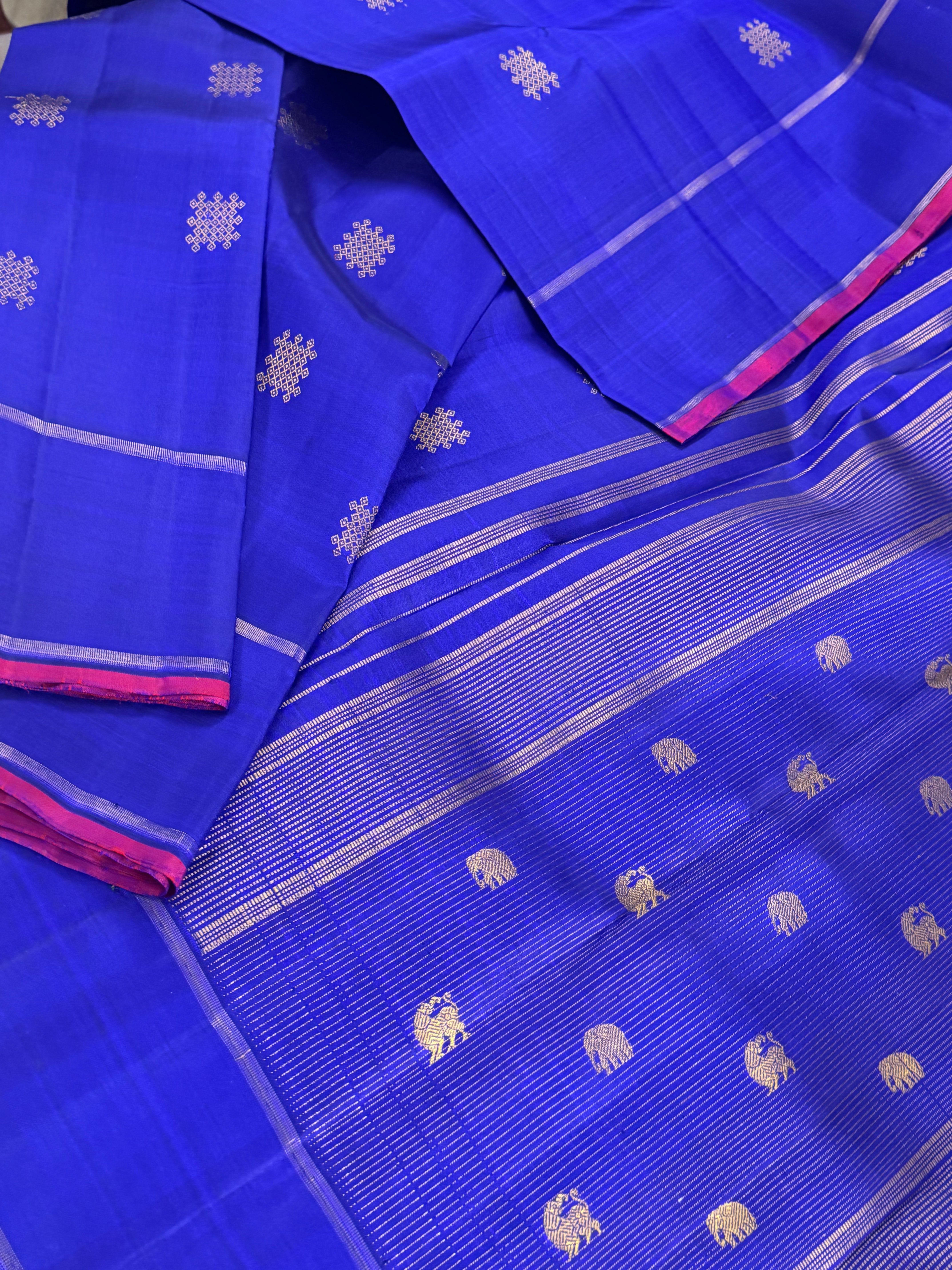Swara: Kolam Motifs Kanjivaram Silk