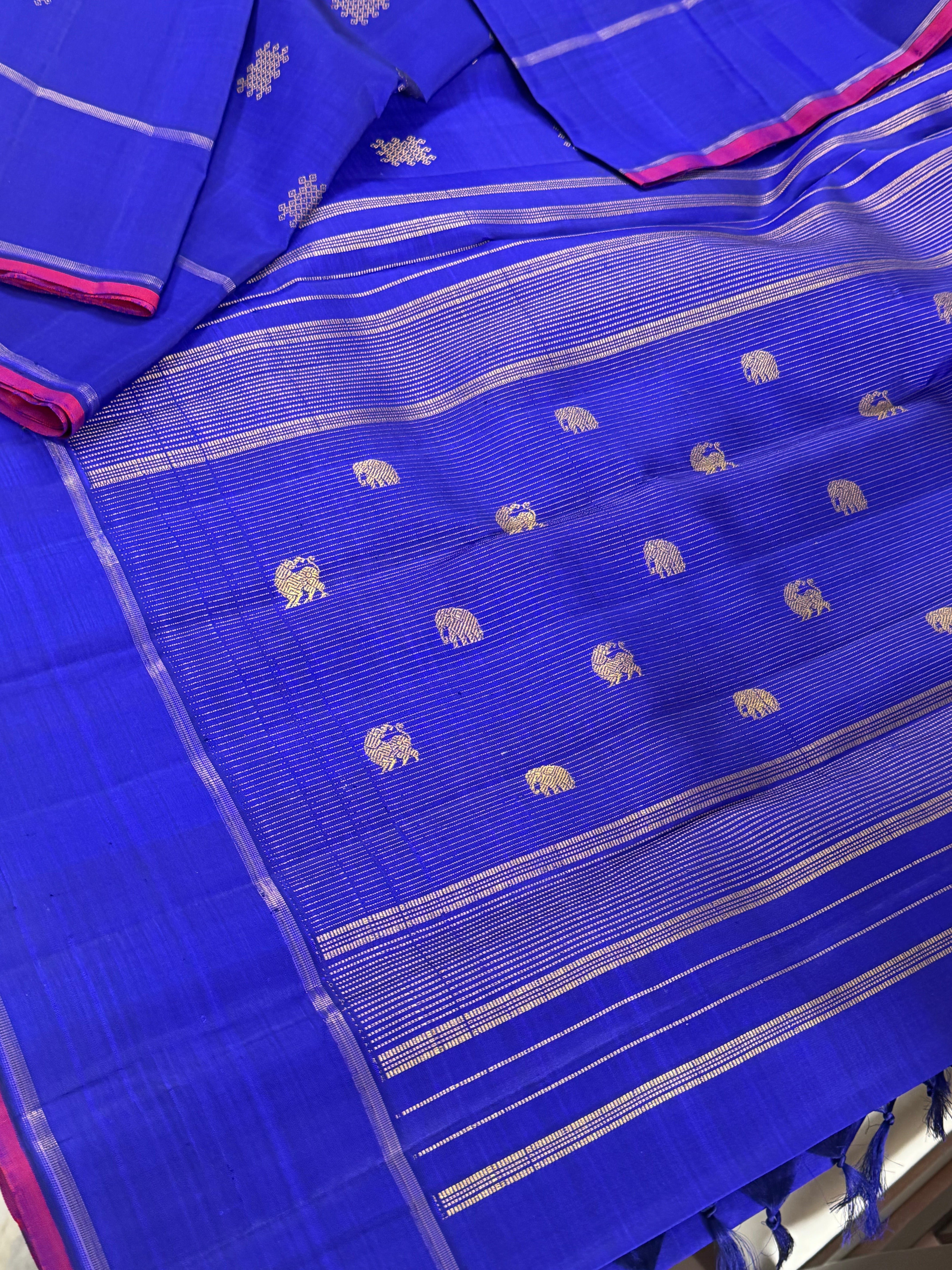 Swara: Kolam Motifs Kanjivaram Silk