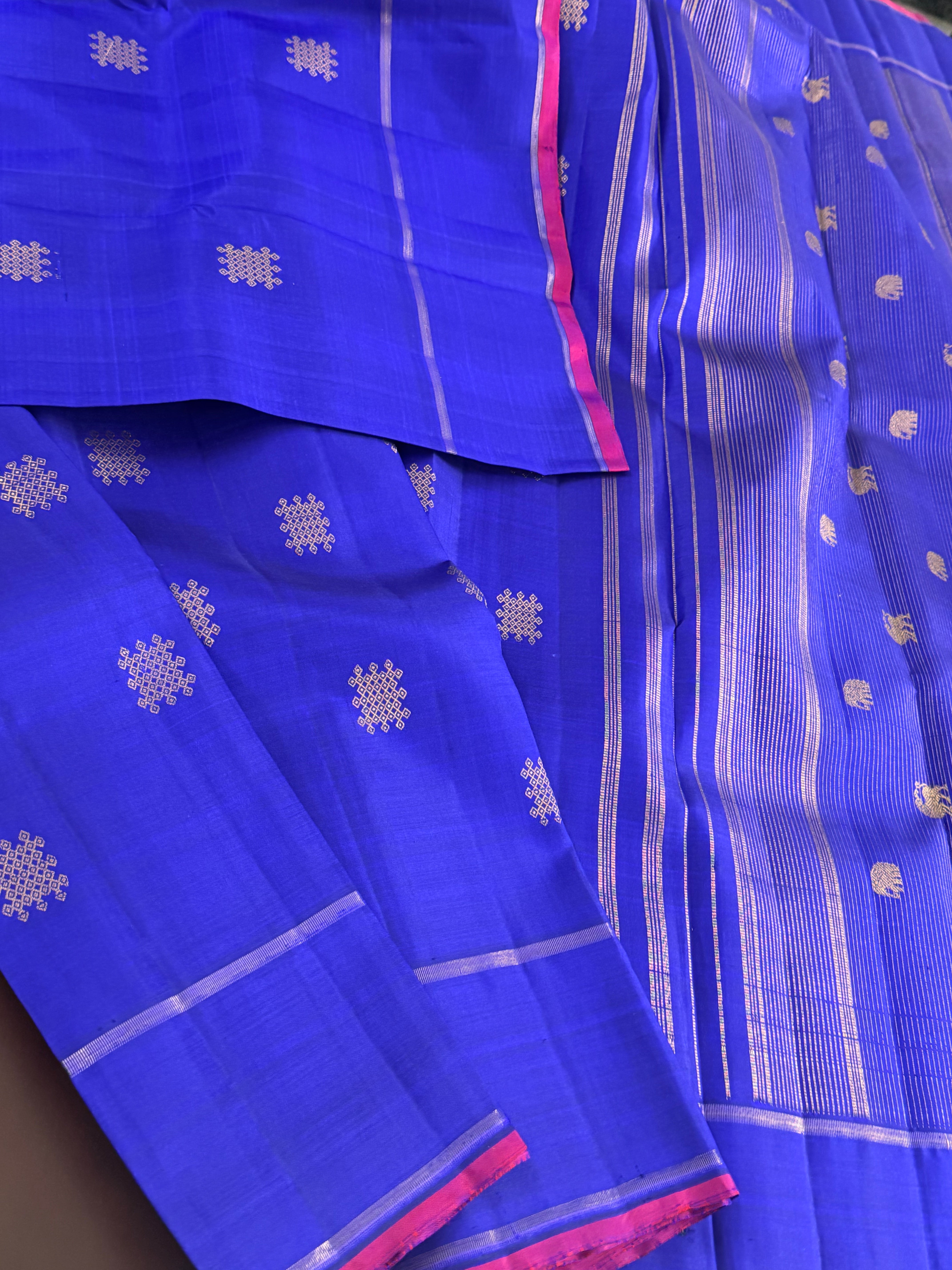 Swara: Kolam Motifs Kanjivaram Silk