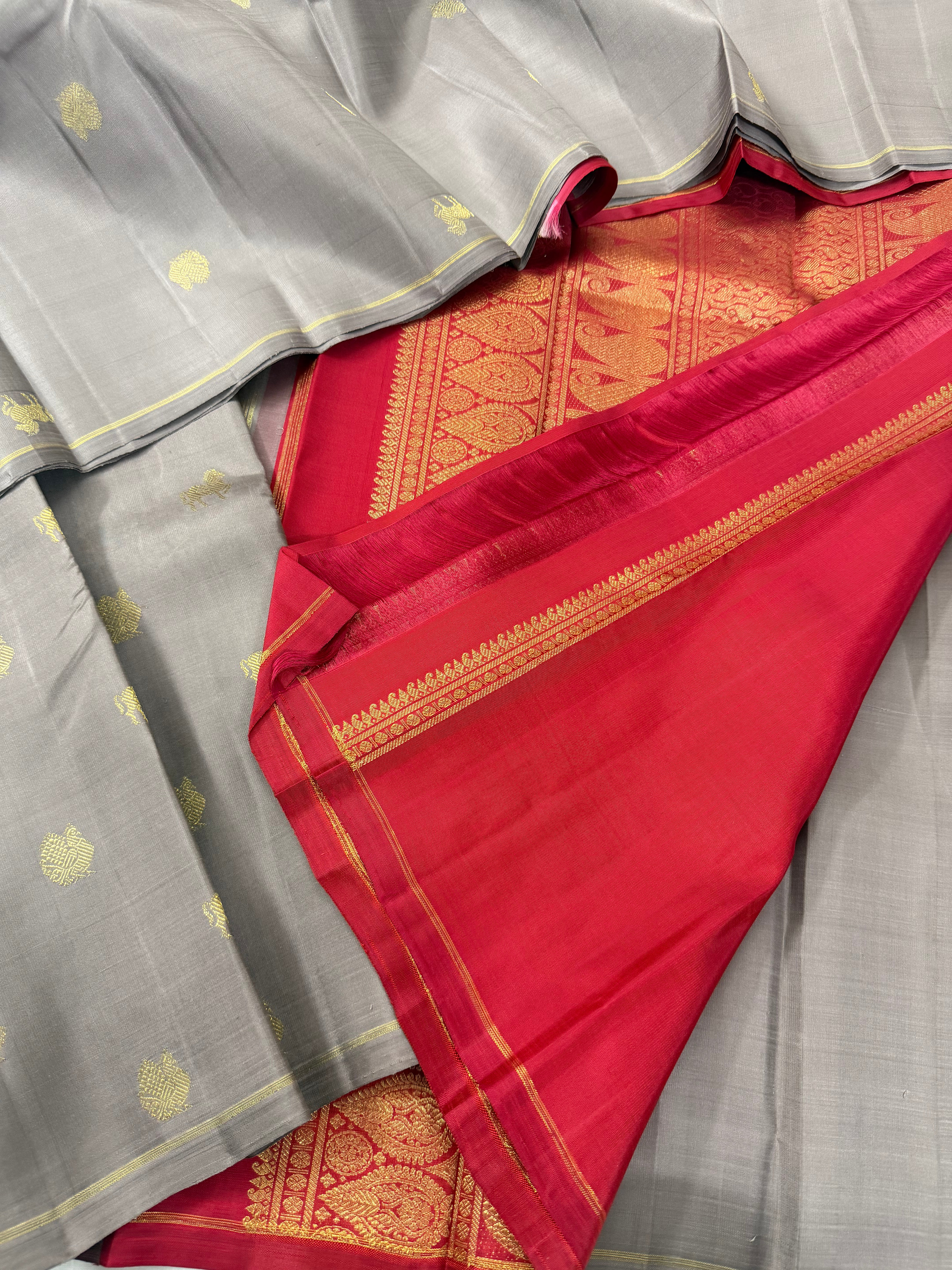 Swara: Kolam Motifs Kanjivaram Silk