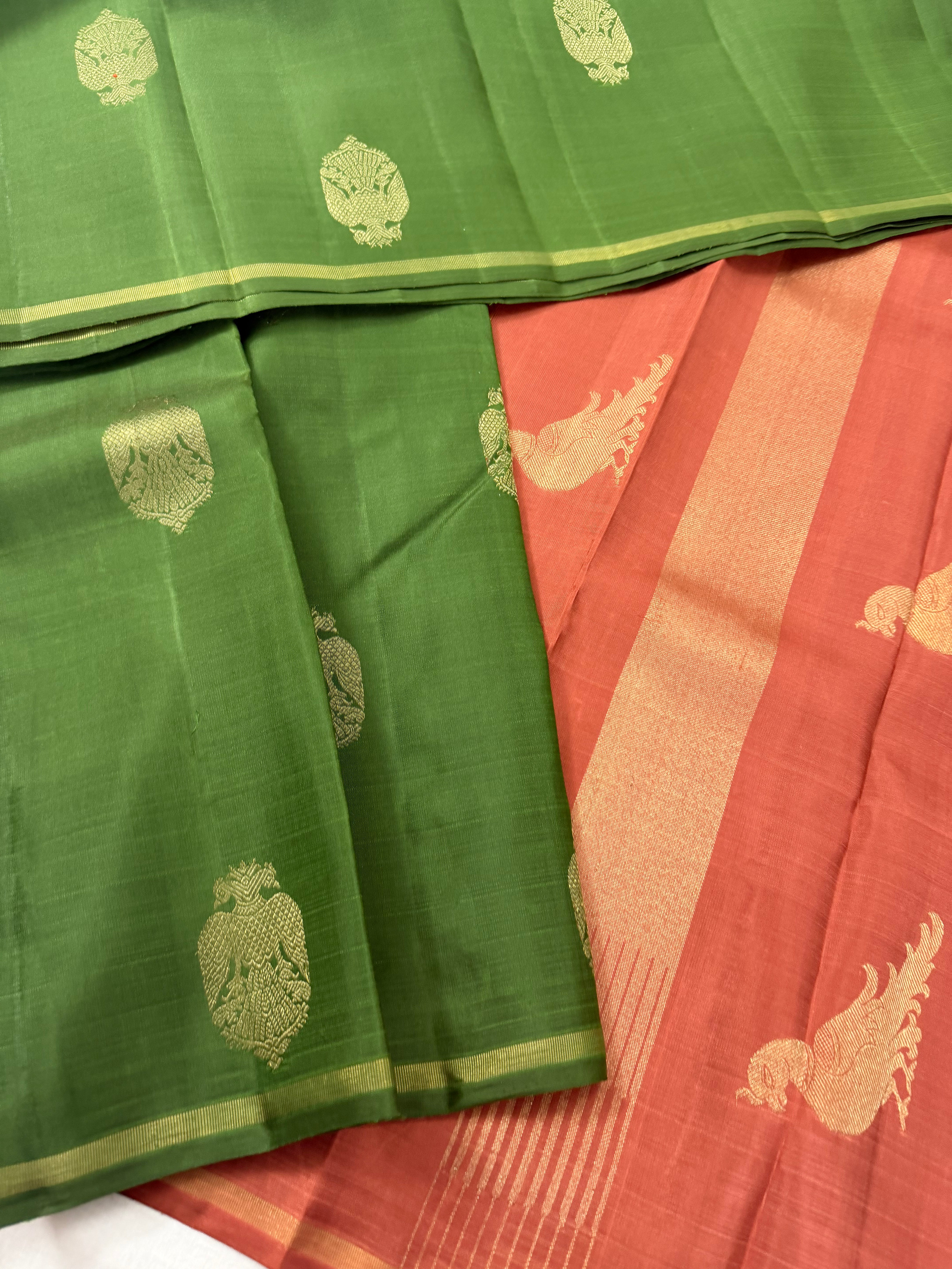 Swara: Kolam Motifs Kanjivaram Silk