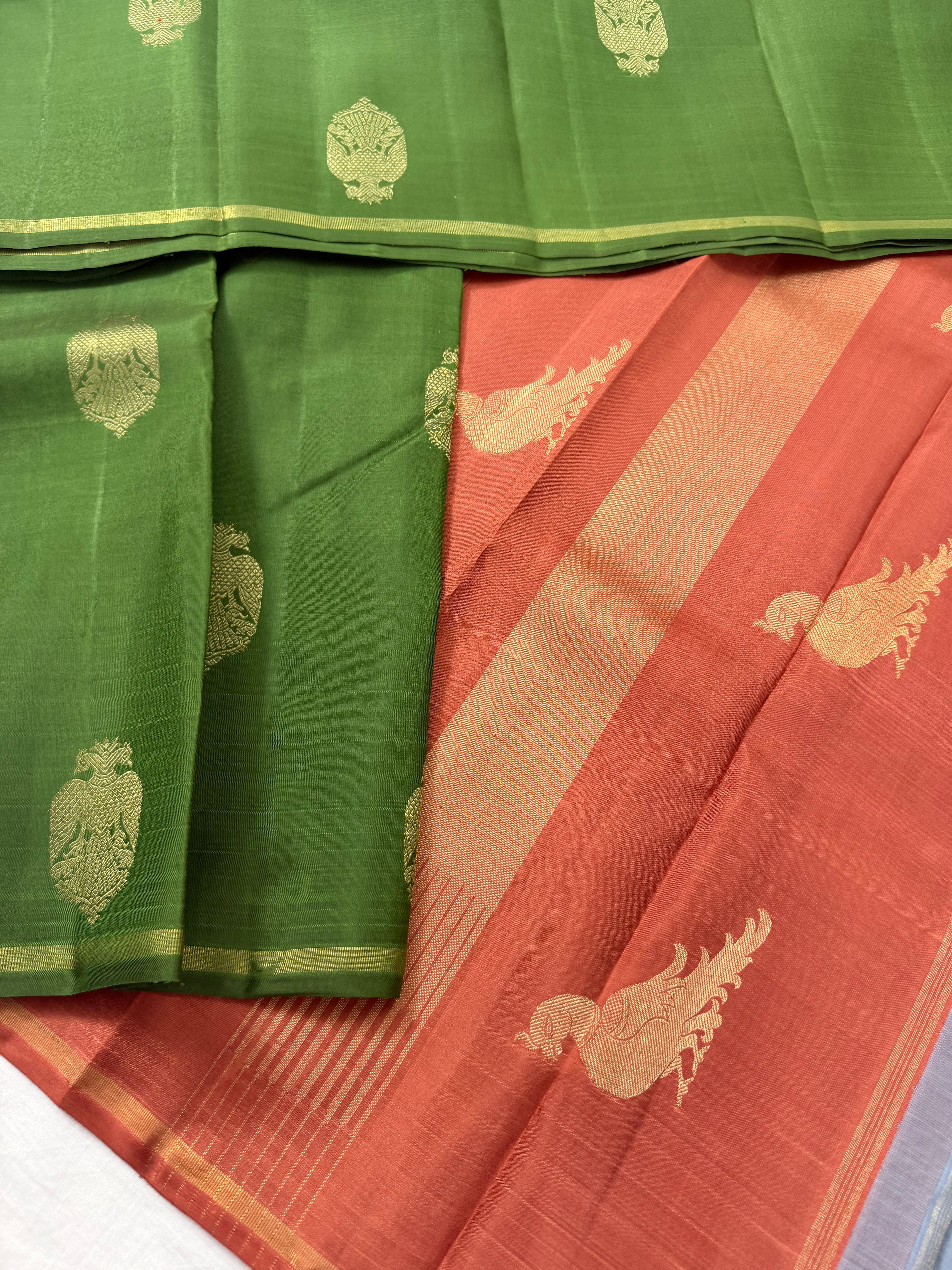 Swara: Kolam Motifs Kanjivaram Silk