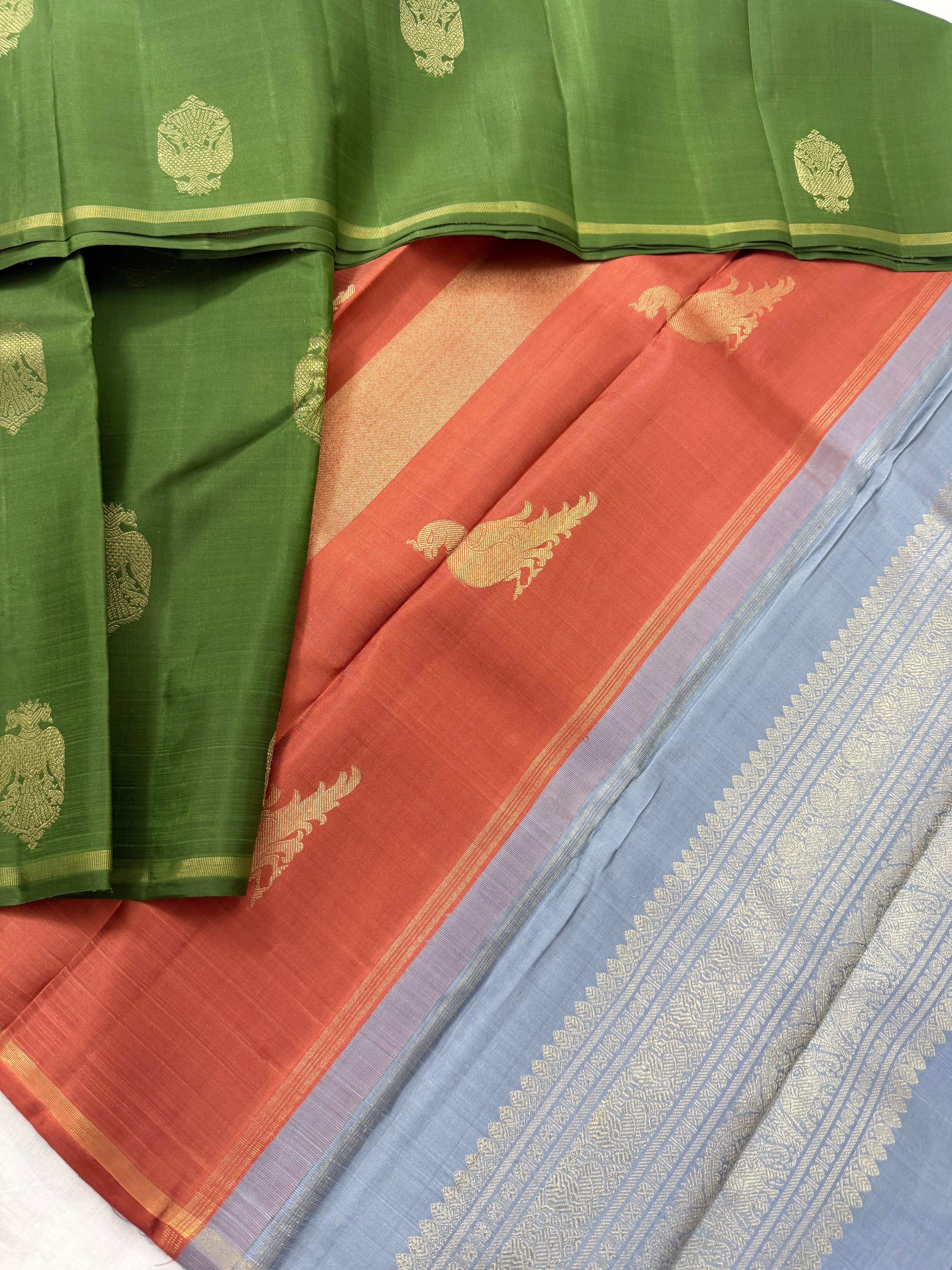 Swara: Kolam Motifs Kanjivaram Silk