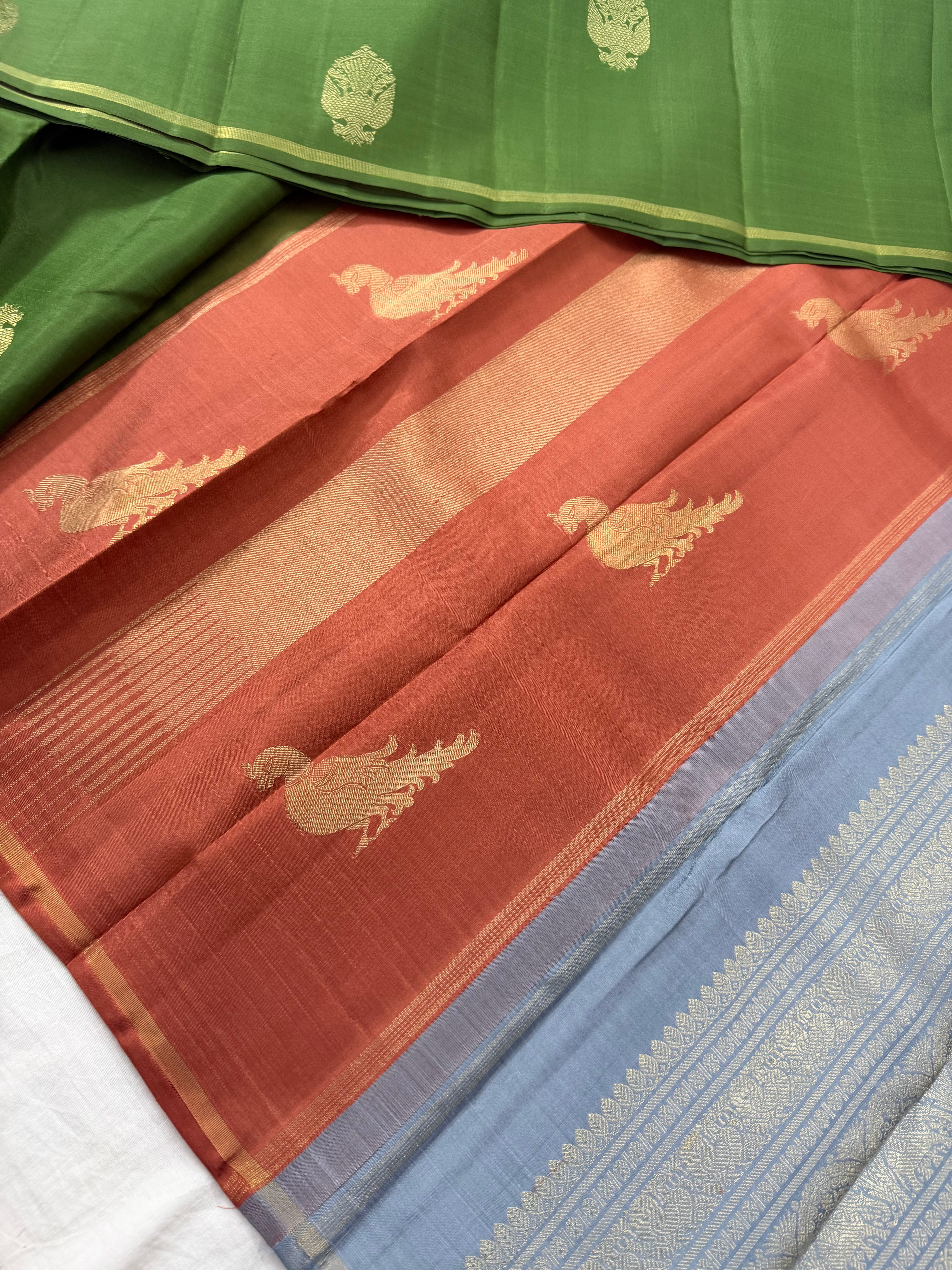 Swara: Kolam Motifs Kanjivaram Silk