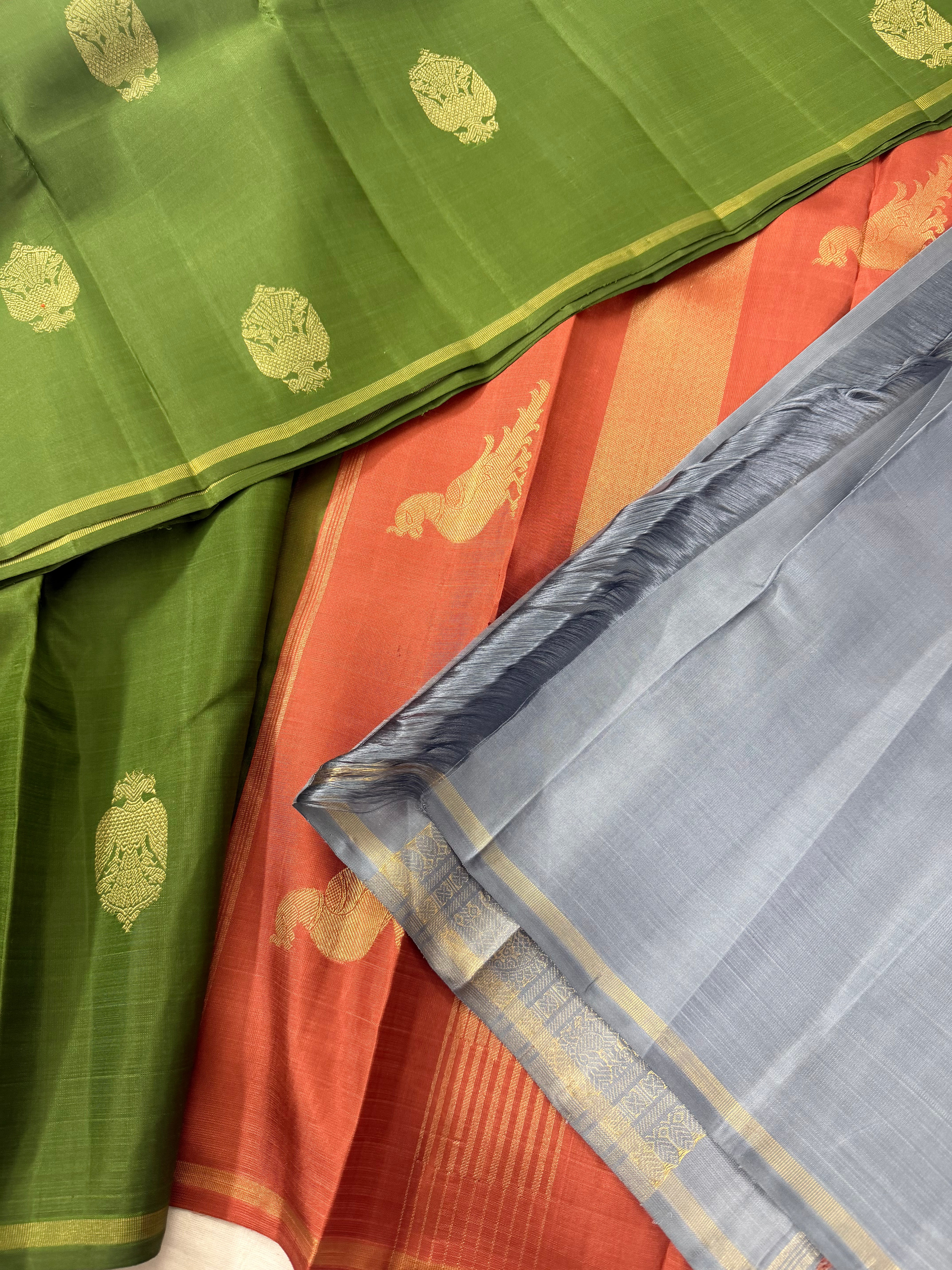 Swara: Kolam Motifs Kanjivaram Silk