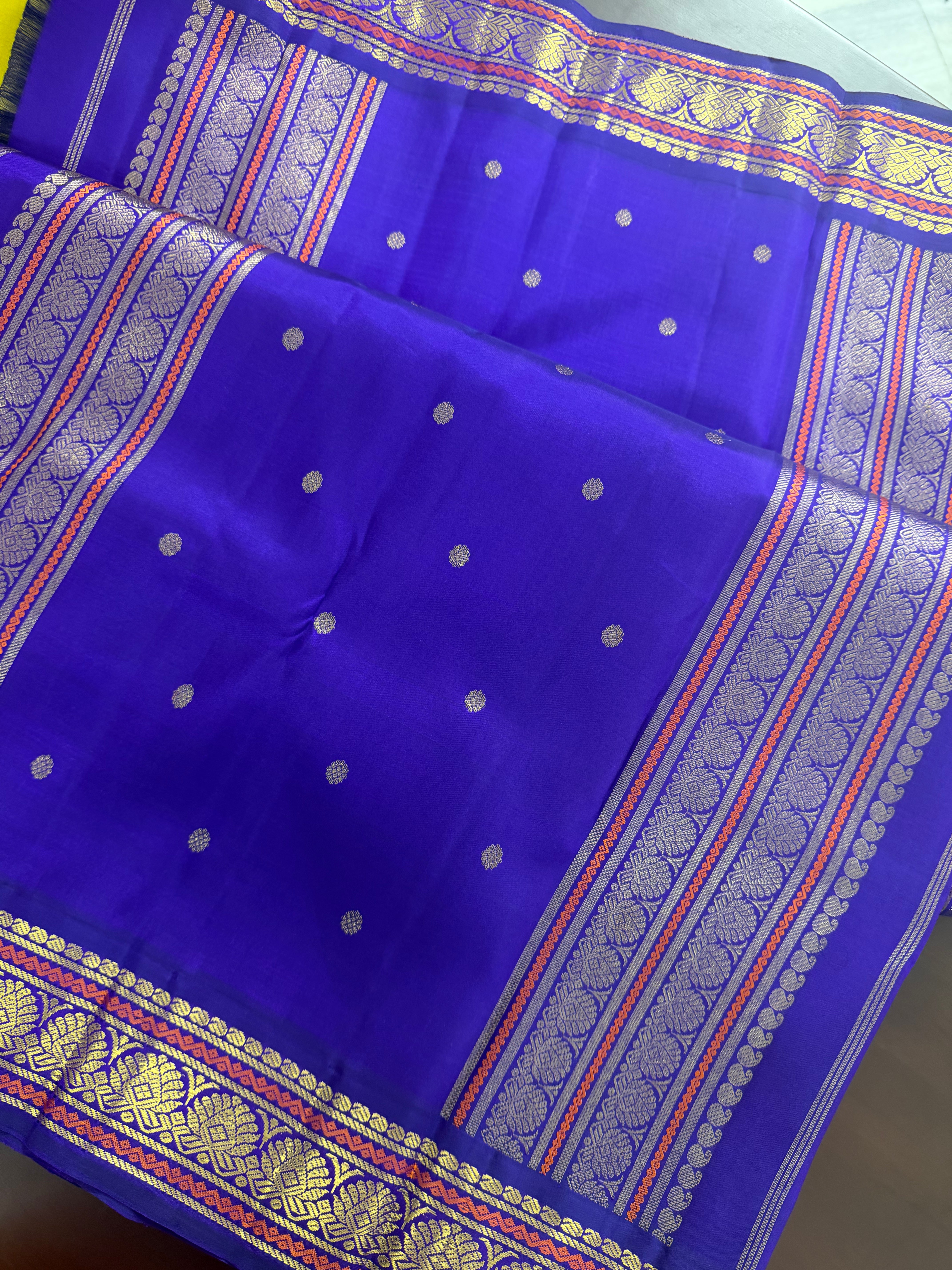 MYTHILI : Vintage Inspired Korvai Kanjivaram (Sampanga Yellow)