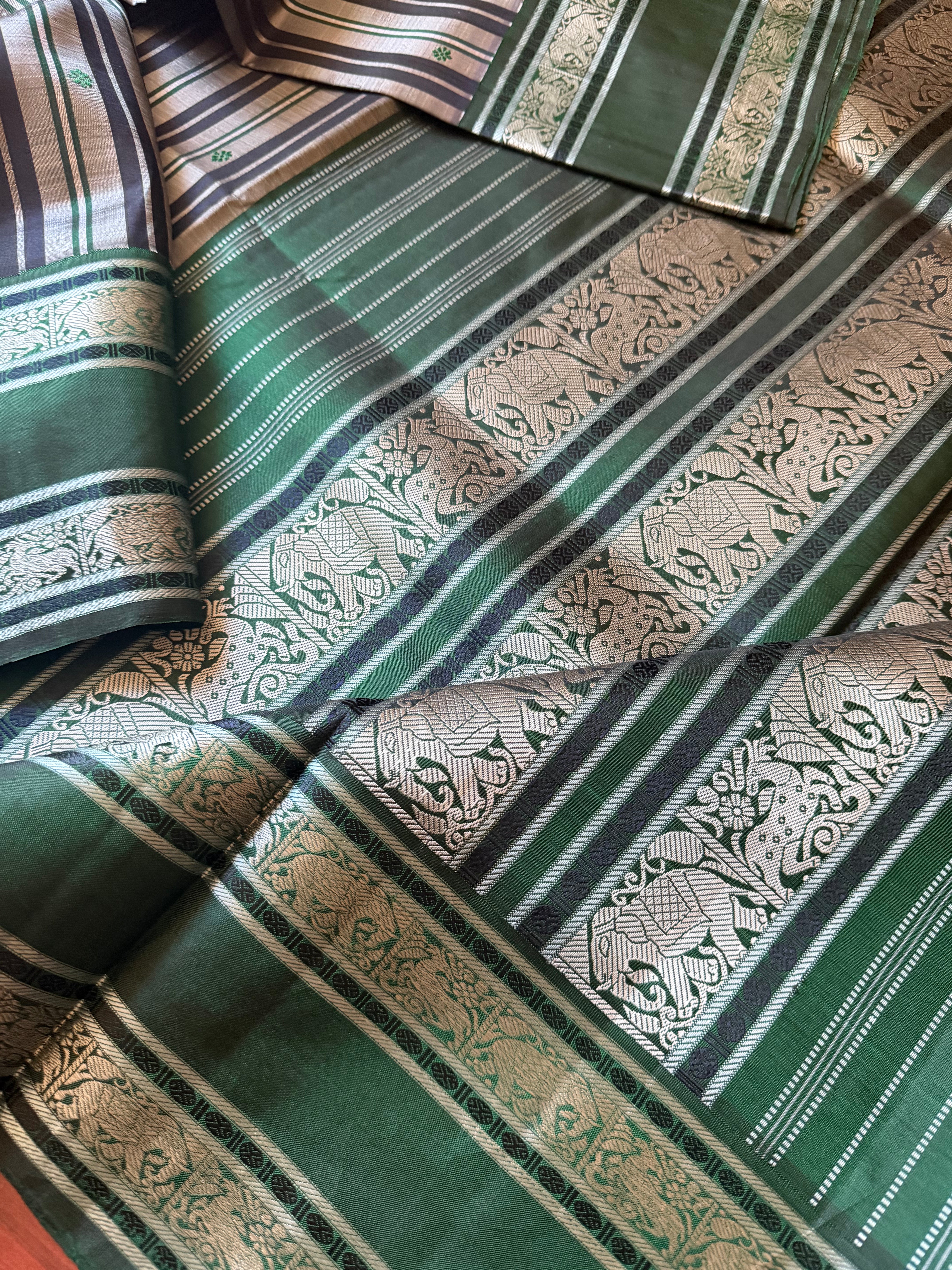 No Zari Kanji Silk: Vintage Recreation