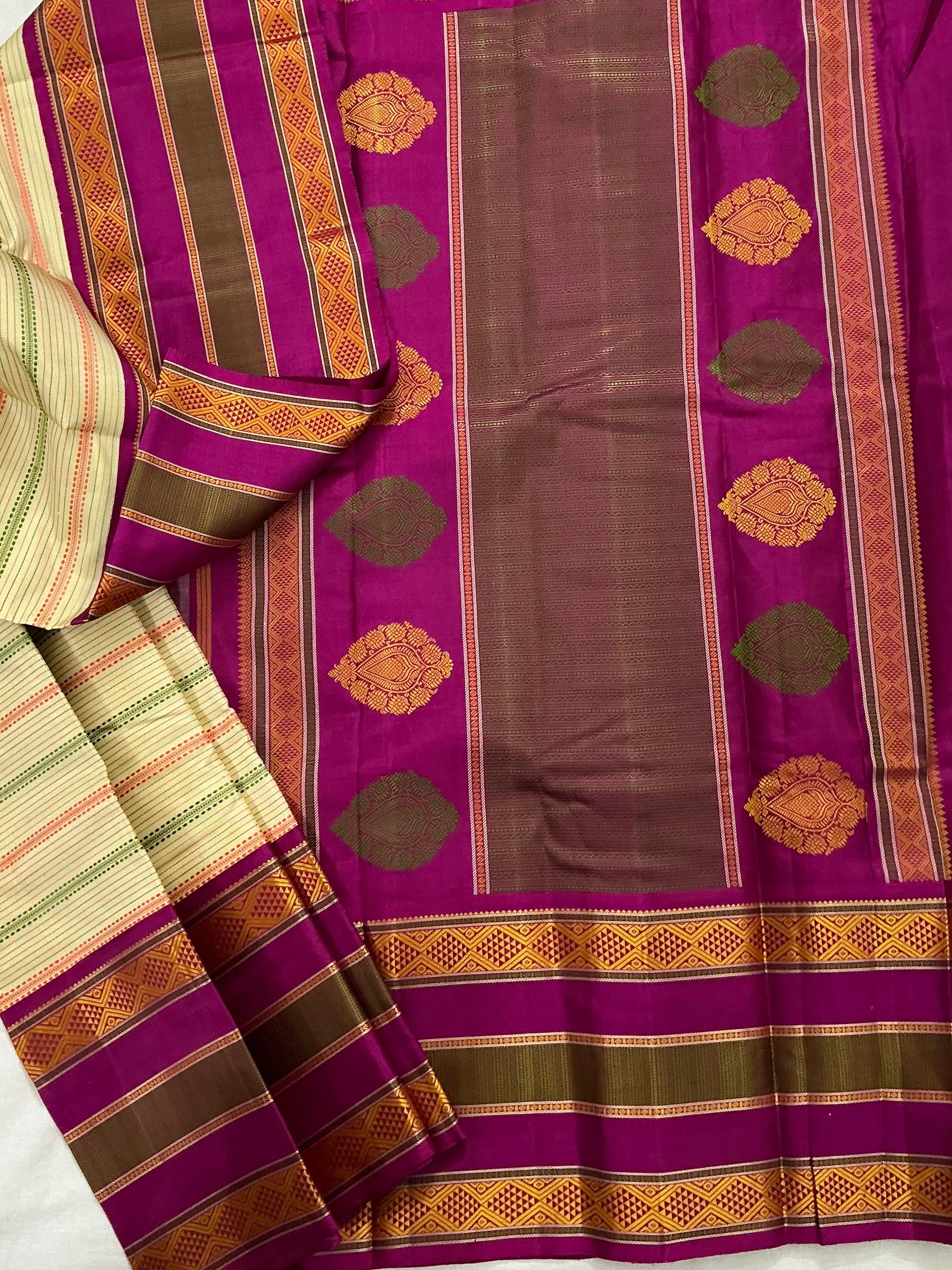 No Zari Korvai Kanjivaram Silk