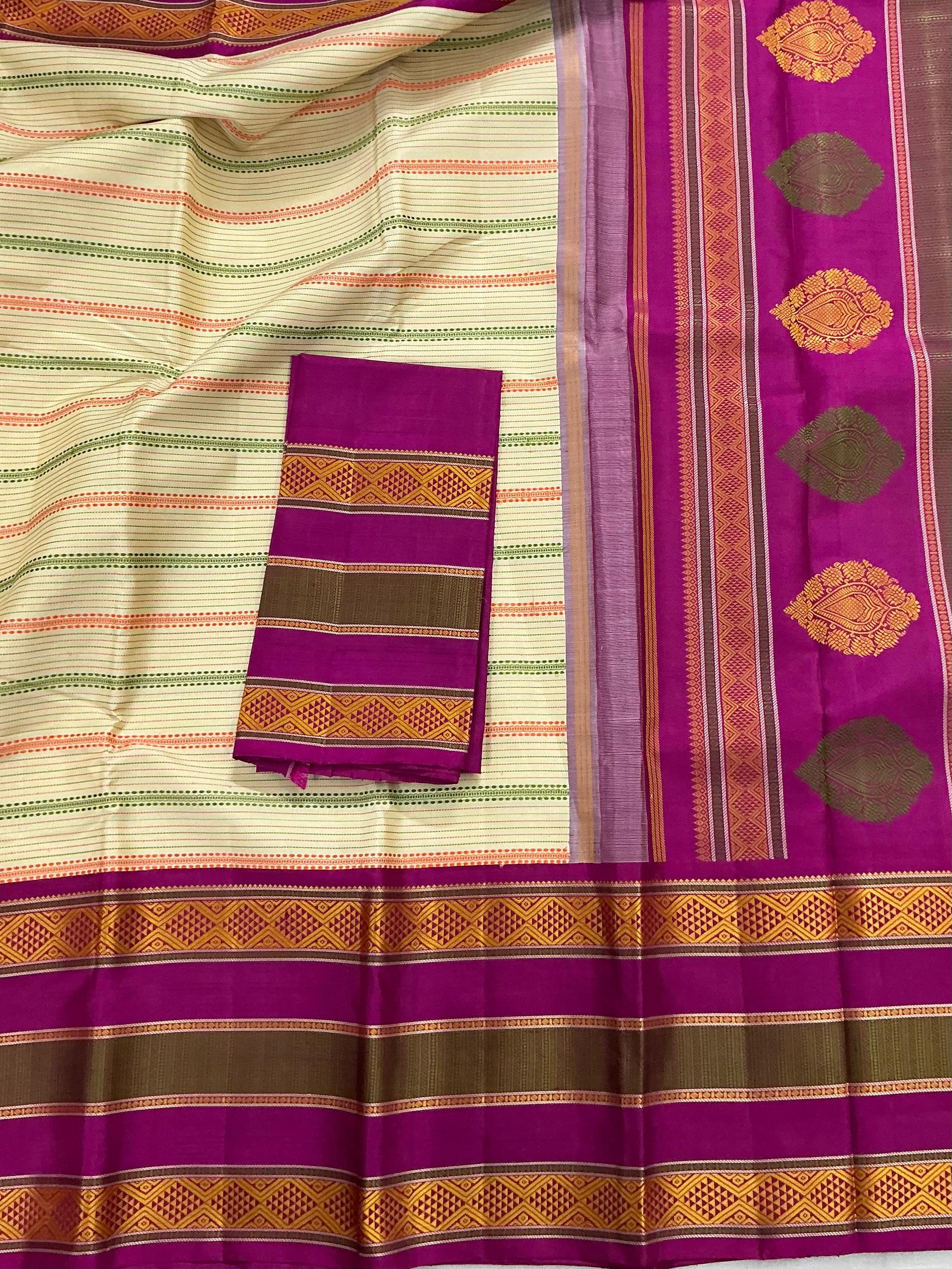 No Zari Korvai Kanjivaram Silk