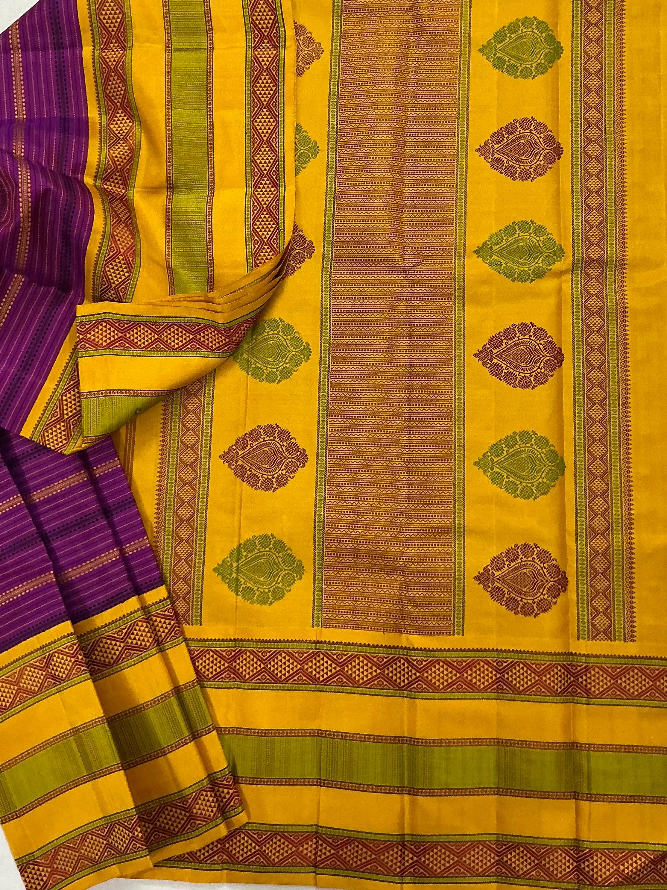 No Zari Korvai Kanjivaram Silk
