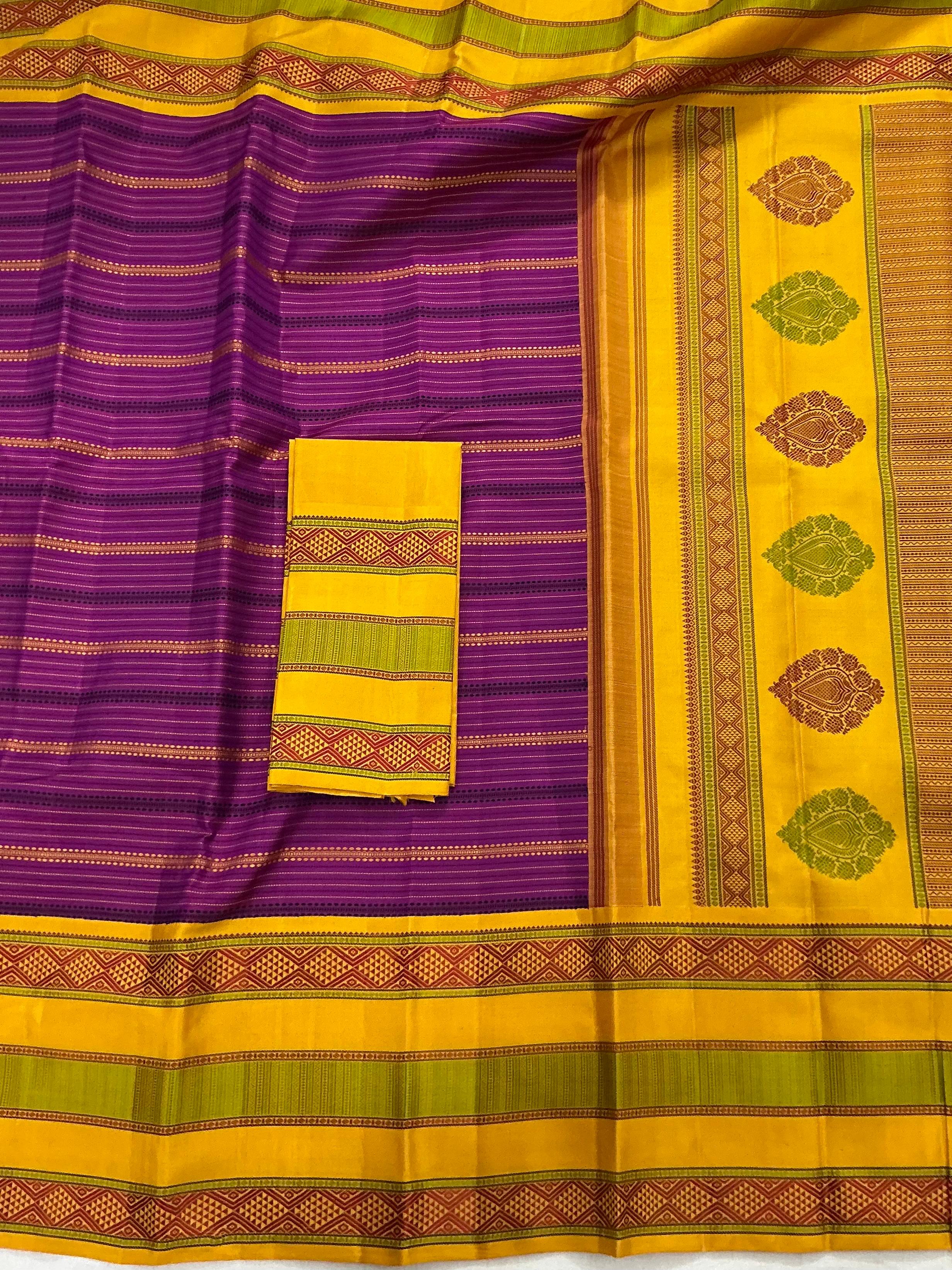No Zari Korvai Kanjivaram Silk