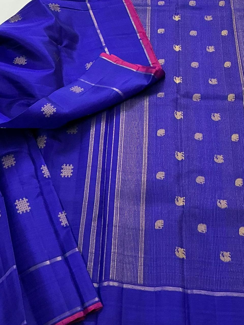 Swara: Kolam Motifs Kanjivaram Silk