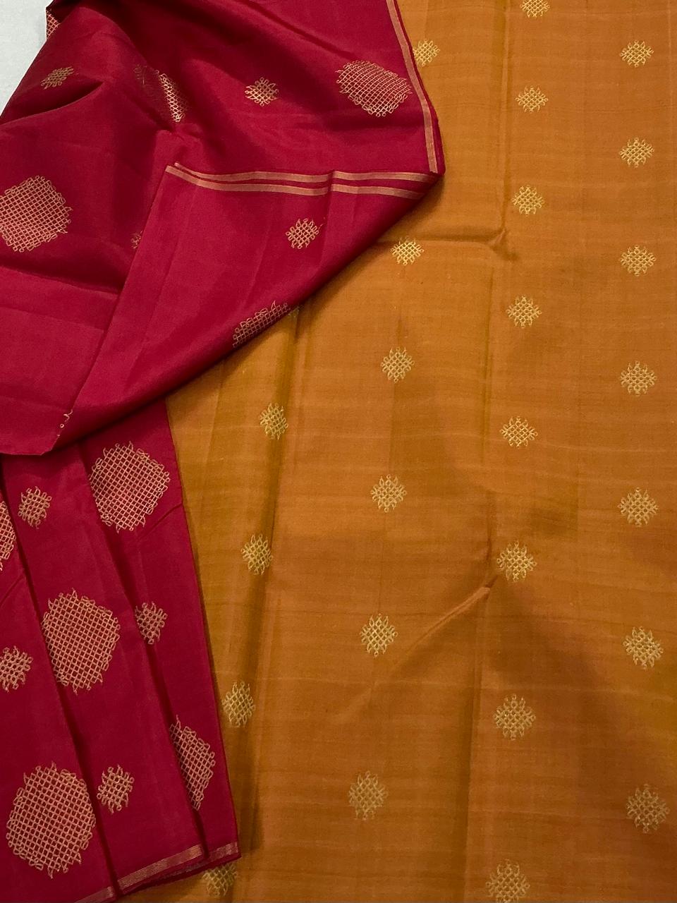 Swara: Kolam Motifs Kanjivaram Silk