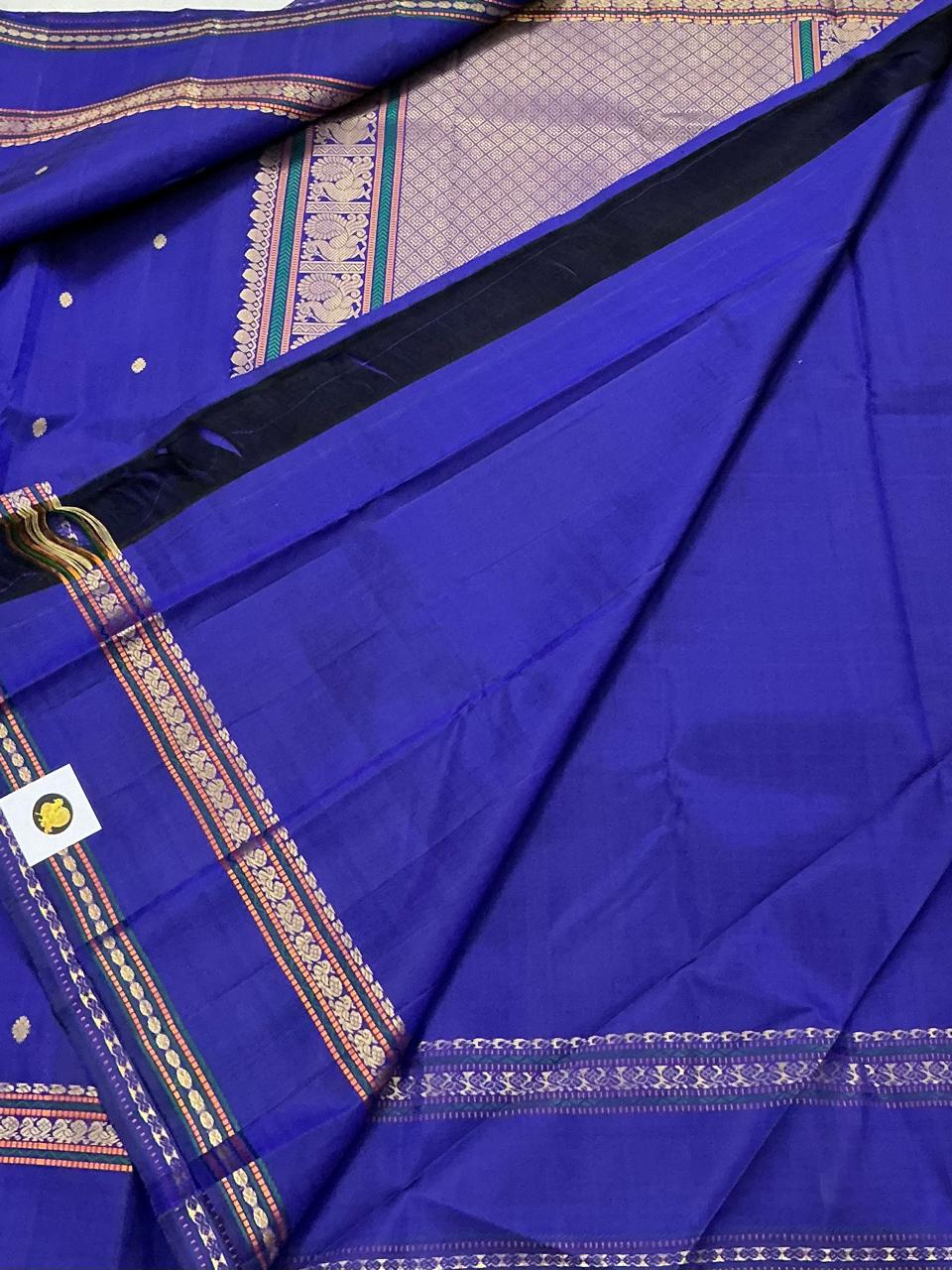 No Zari Kanjivaram Silk : Royal Blue