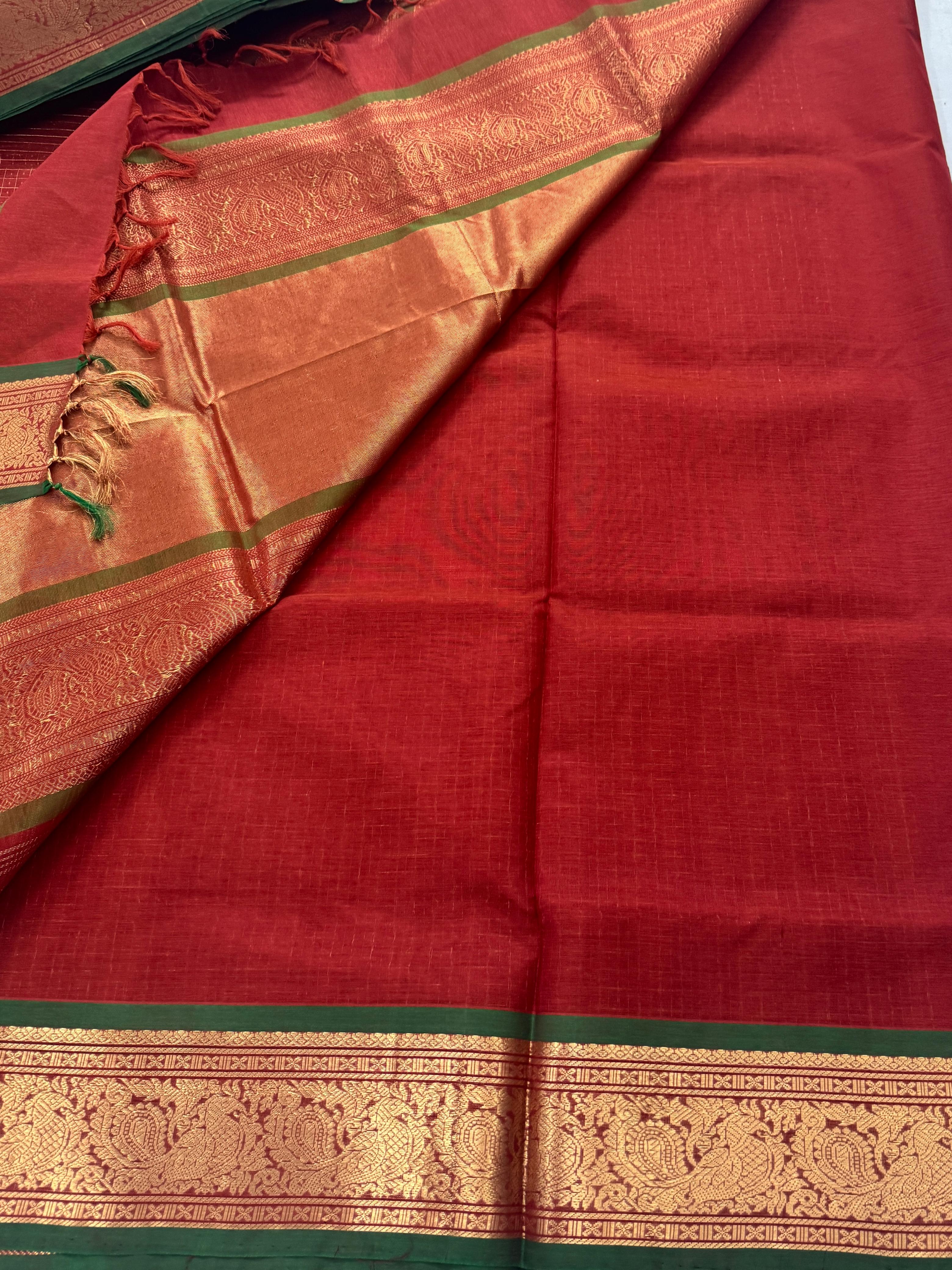 Handwoven Silk Cotton : Lakshadeepam