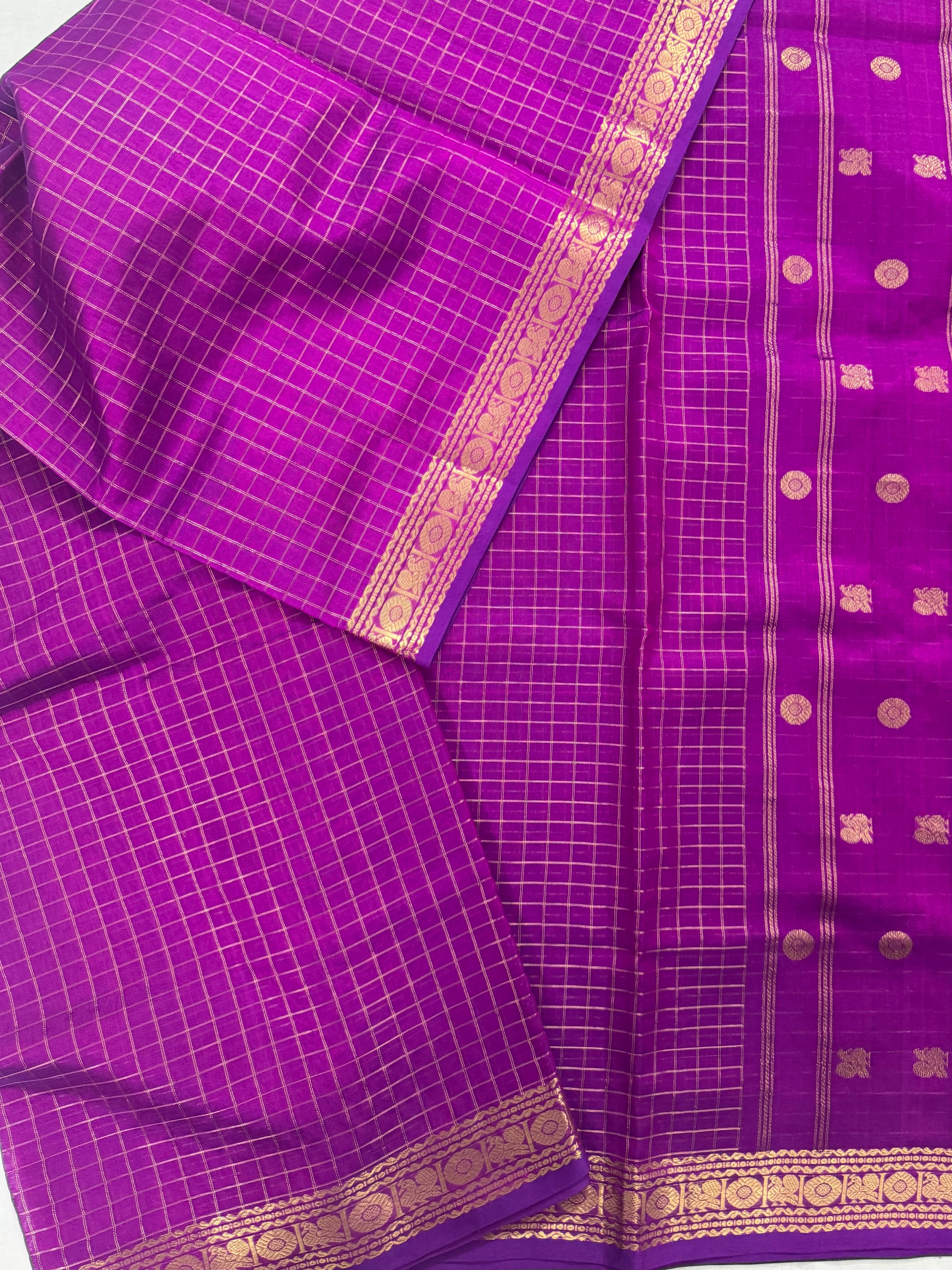 Handwoven Silk Cotton : Kili Pallu
