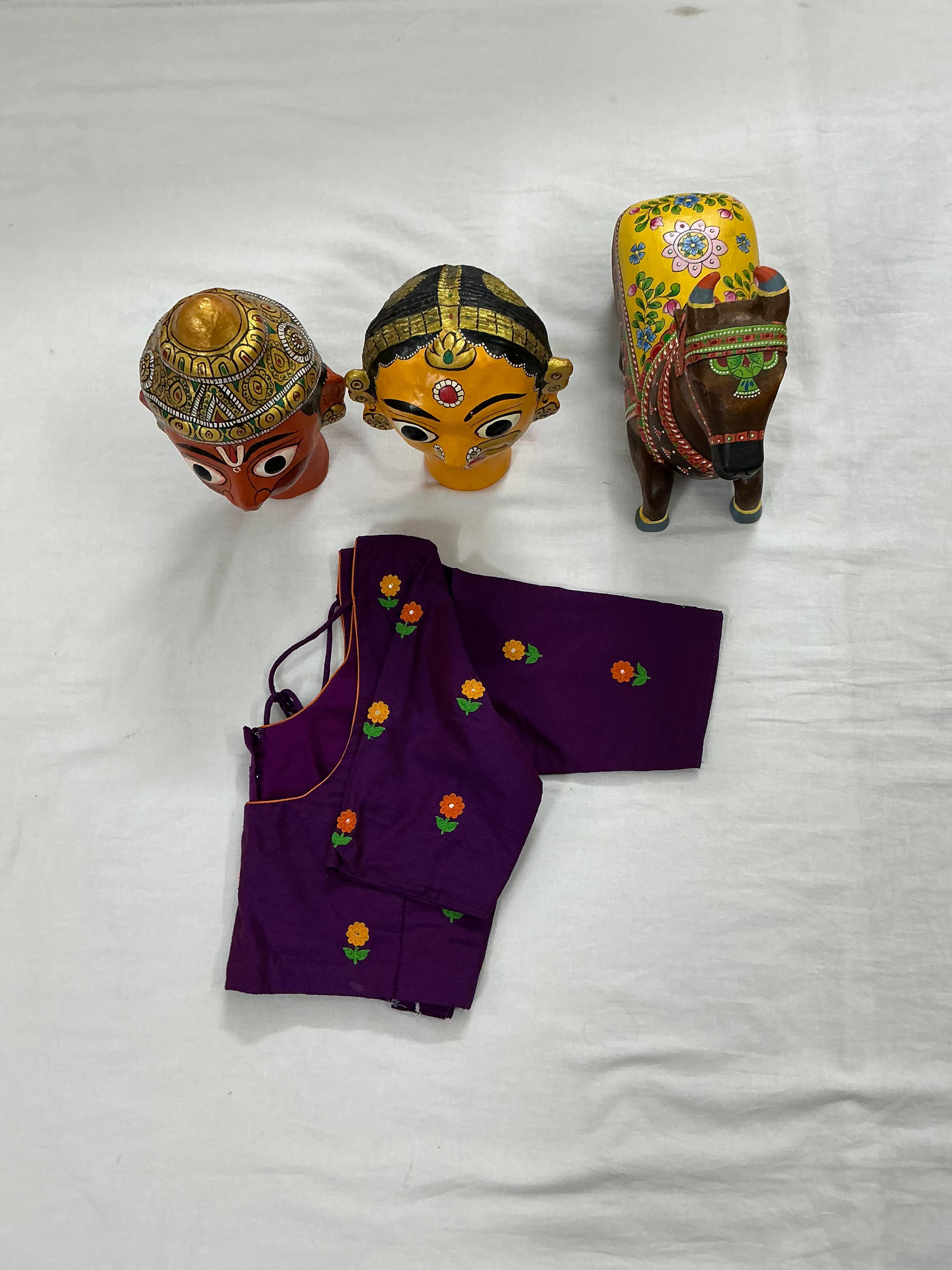 Handcrafted Ready to Wear Cotton Blouse - P